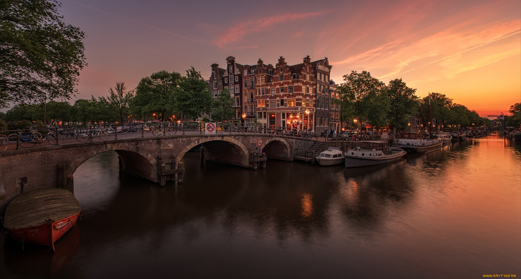 amsterdam, canal, города, амстердам, , нидерланды, простор