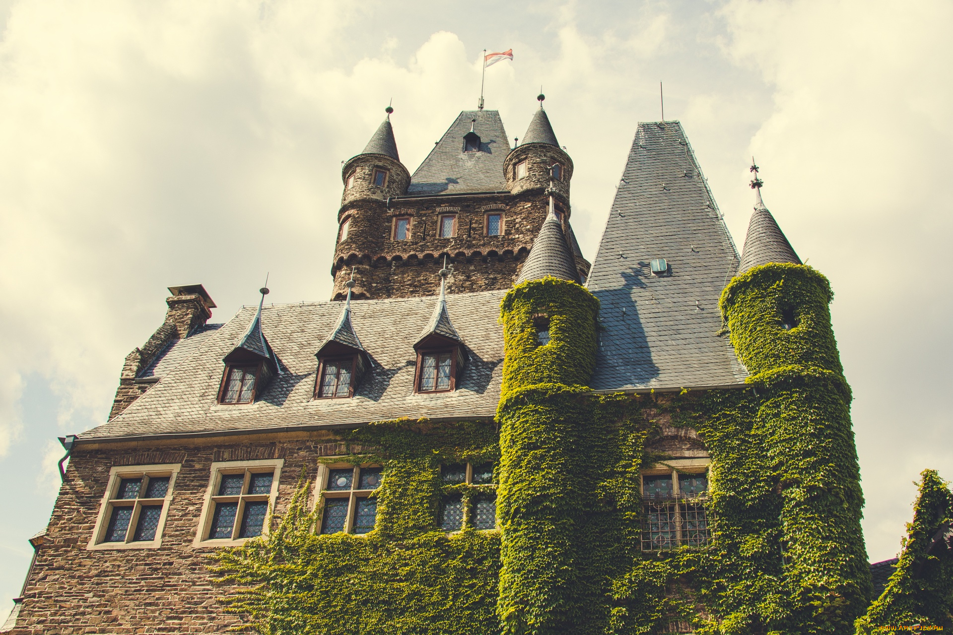 cochem, castle, города, кохем, , германия, cochem, castle