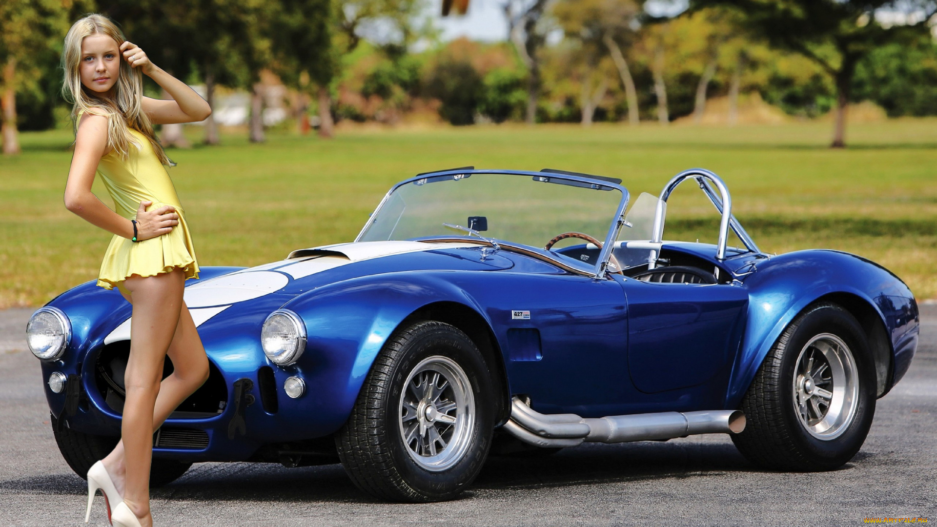 shelby, cobra, автомобили, -авто, с, девушками, shelby, cobra