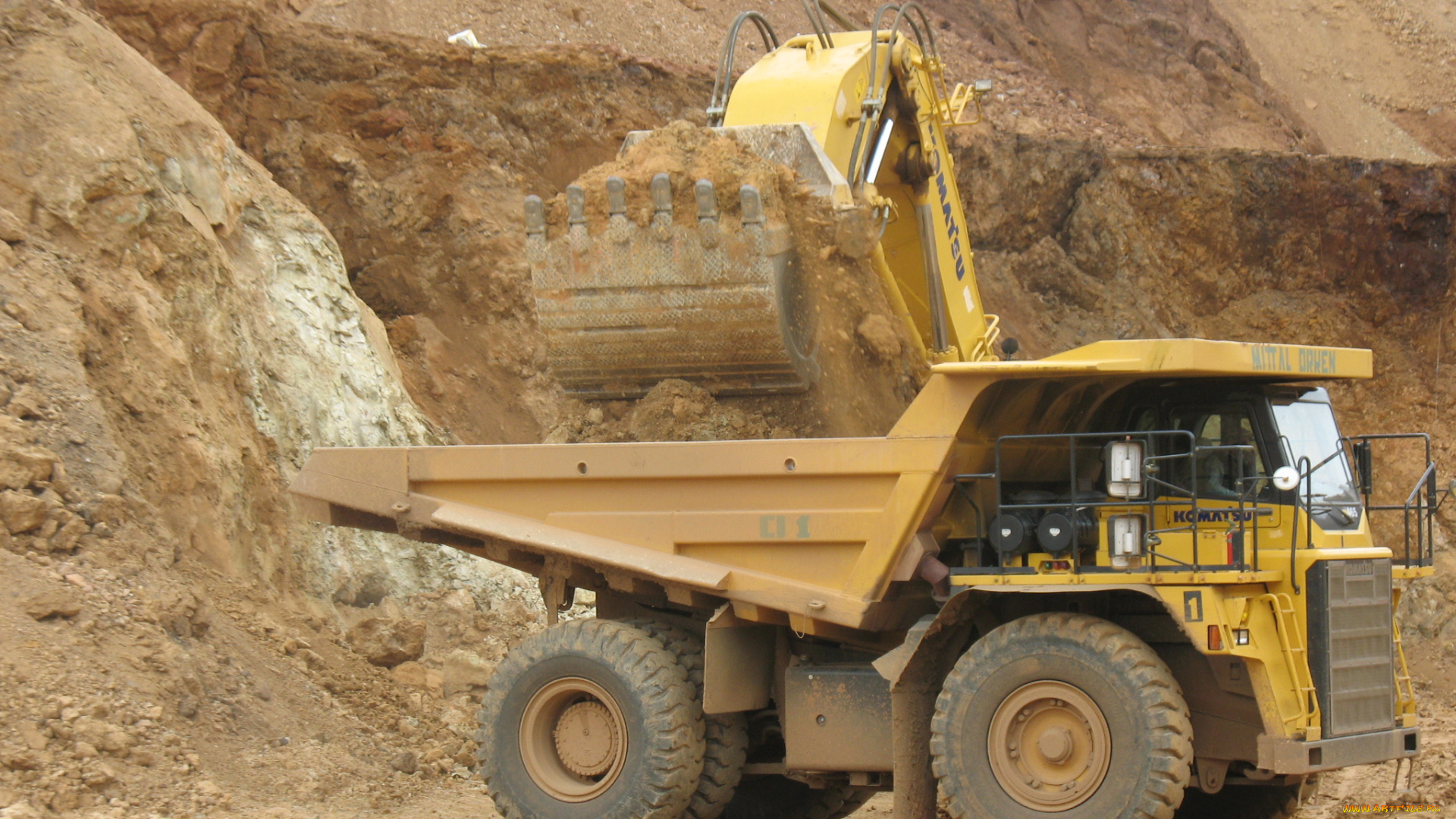 komatsu, hd465, техника, строительная