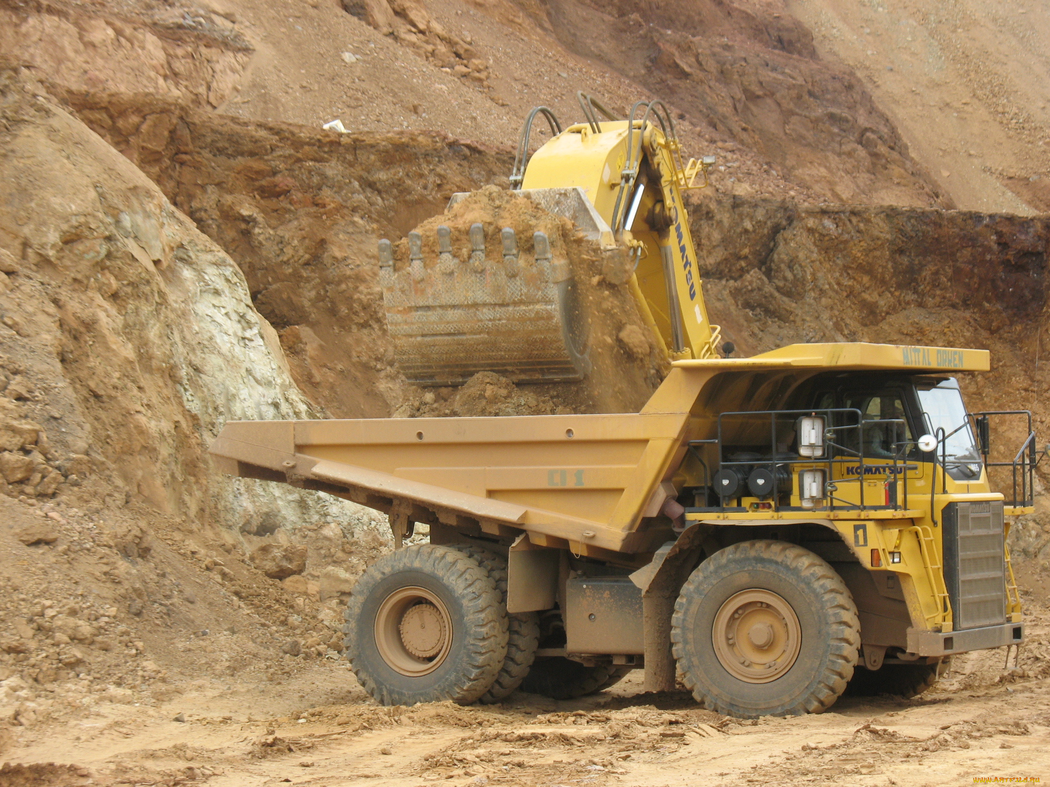 komatsu, hd465, техника, строительная