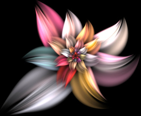 Картинка 3д графика fractal фракталы фрактал узор цвета фон