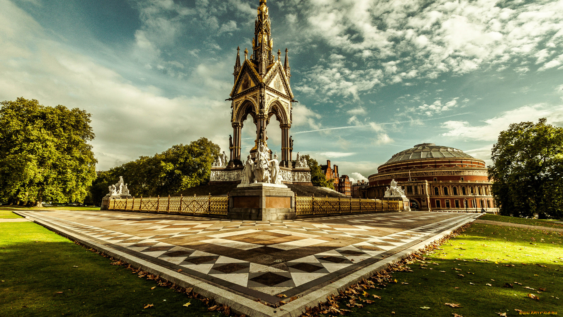 albert, memorial, london, england, города, лондон, великобритания, кенсингтонский, сад, королевский, парк, мемориал, принца, альберта, kensington, gardens