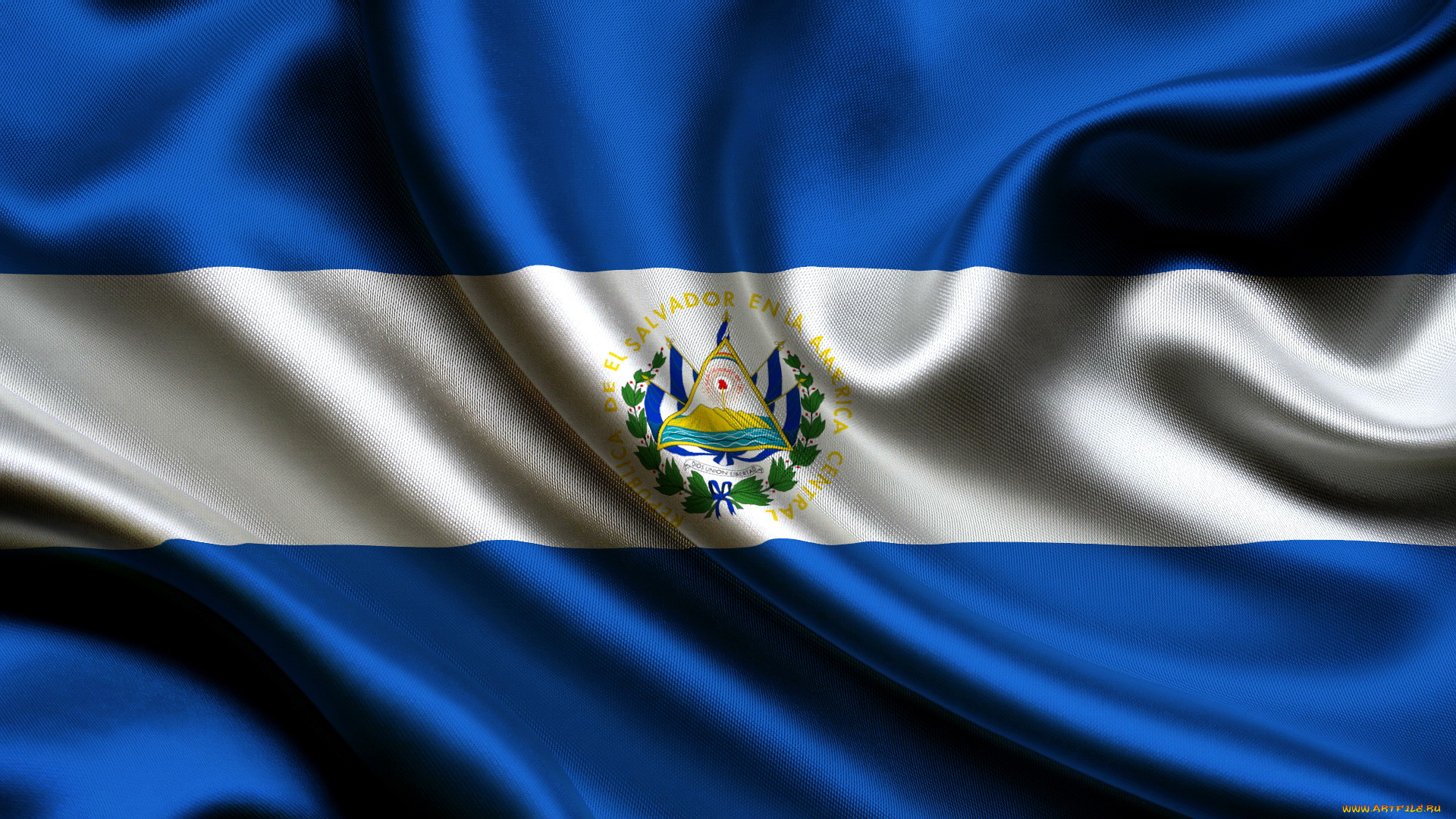 сальвадор, разное, флаги, гербы, сальвадора, флаг