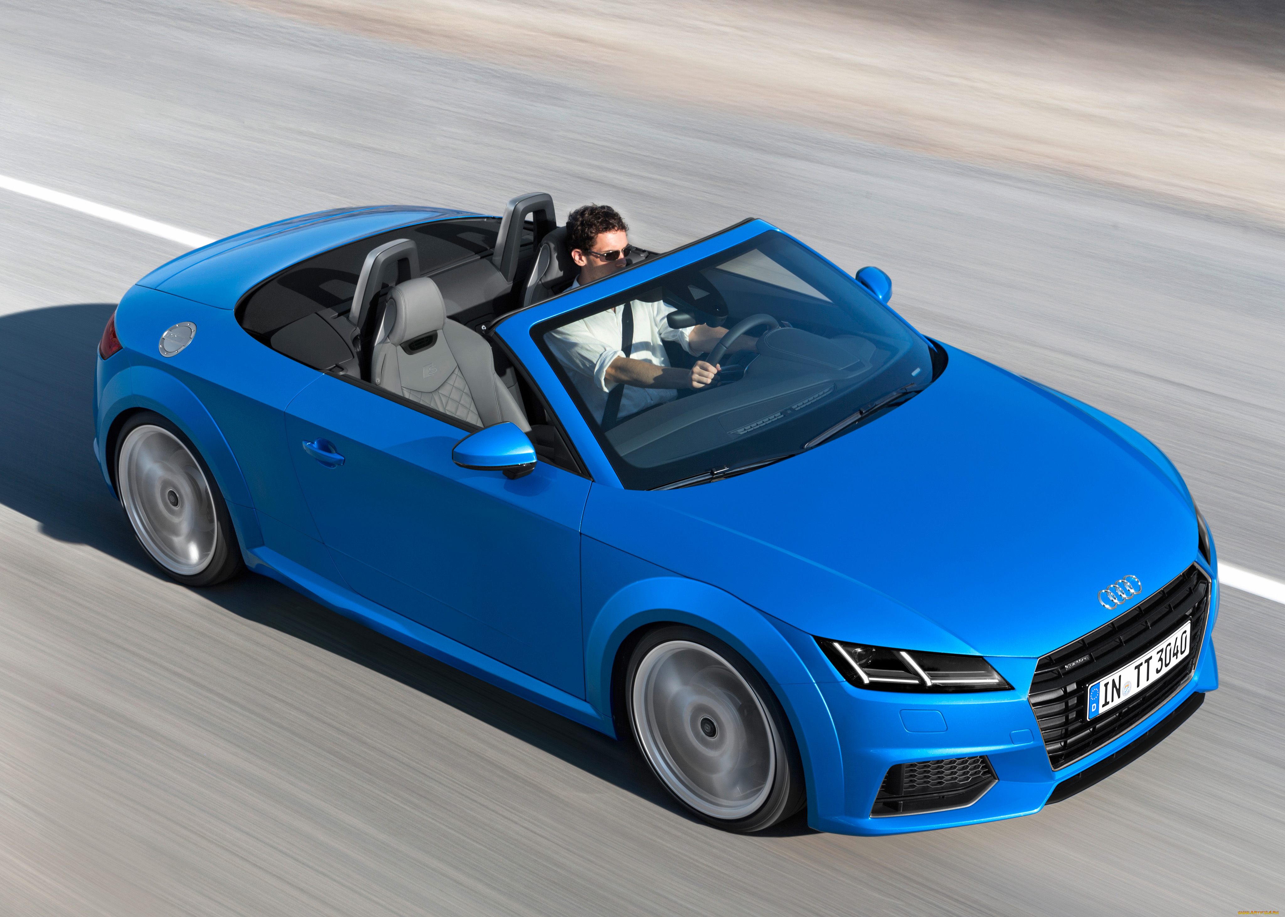 автомобили, audi, tt, quattro, 2-0, tfsi, s, line, roadster, 8s, 2014г, синий