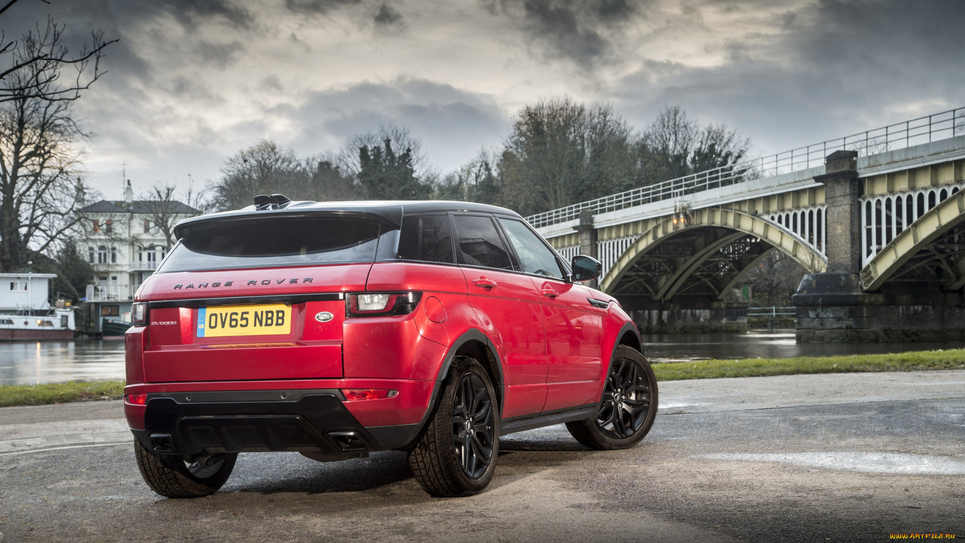 автомобили, range, rover, range, rover, evoque, hse, dynamic, uk-spec, 2015г, красный