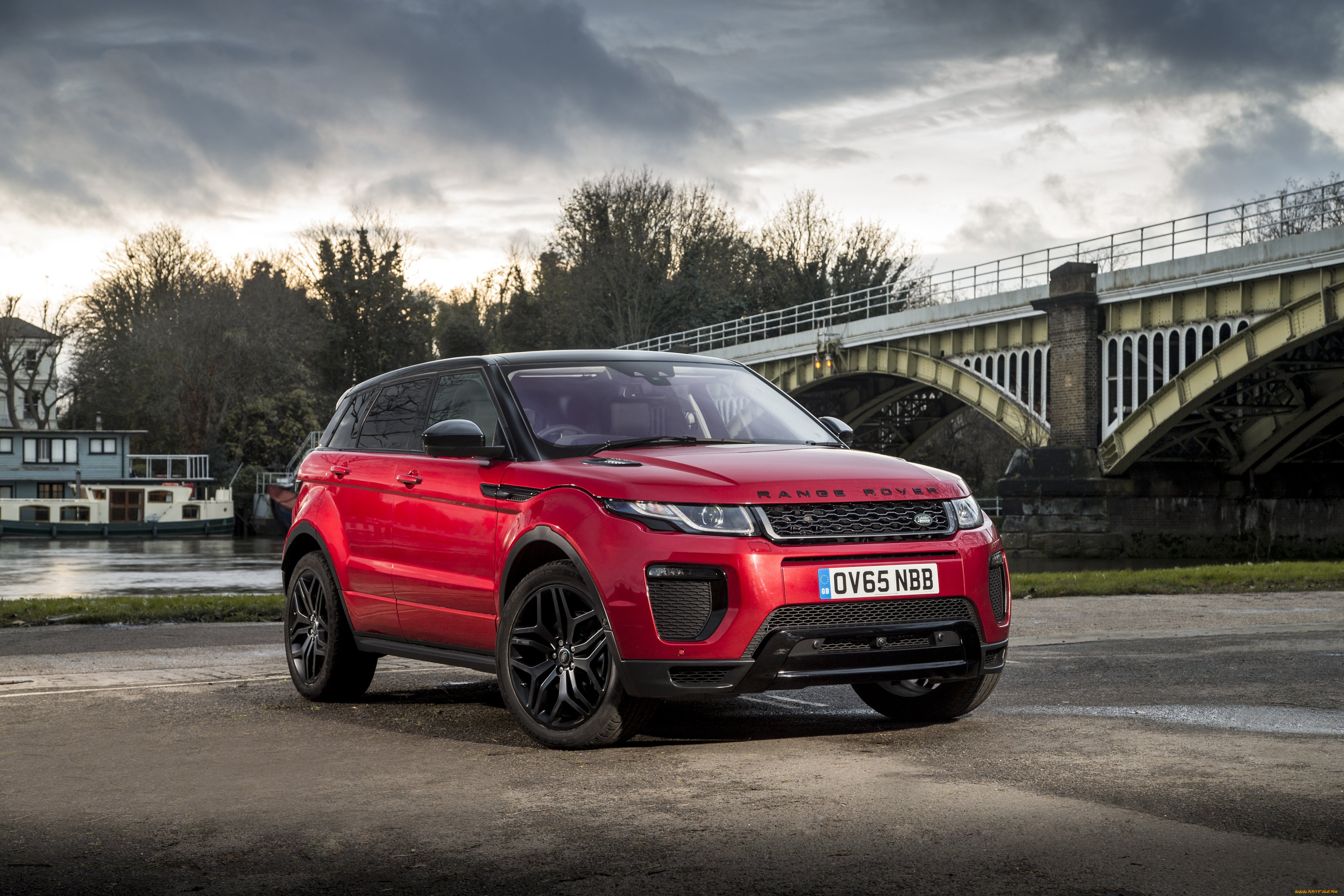 автомобили, range, rover, range, rover, evoque, hse, dynamic, uk-spec, 2015г, красный