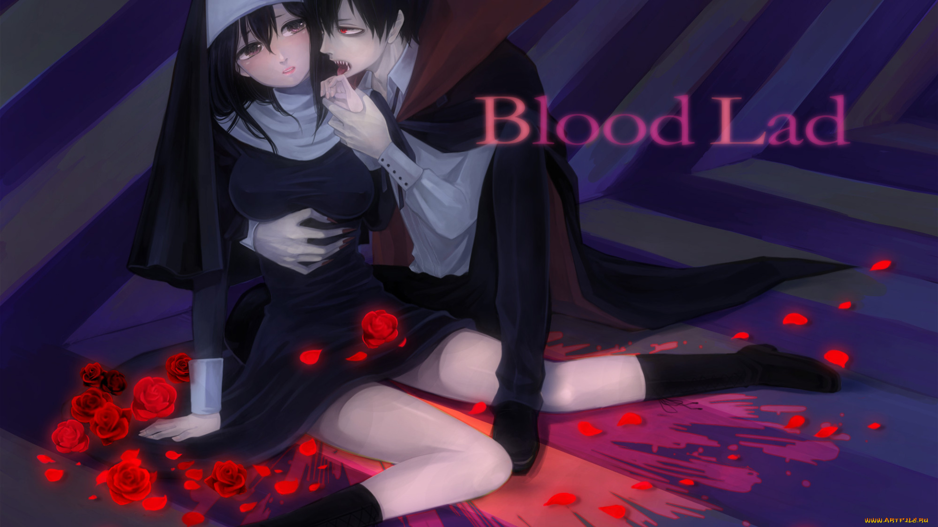 аниме, blood, lad, кровавый, парень, стаз