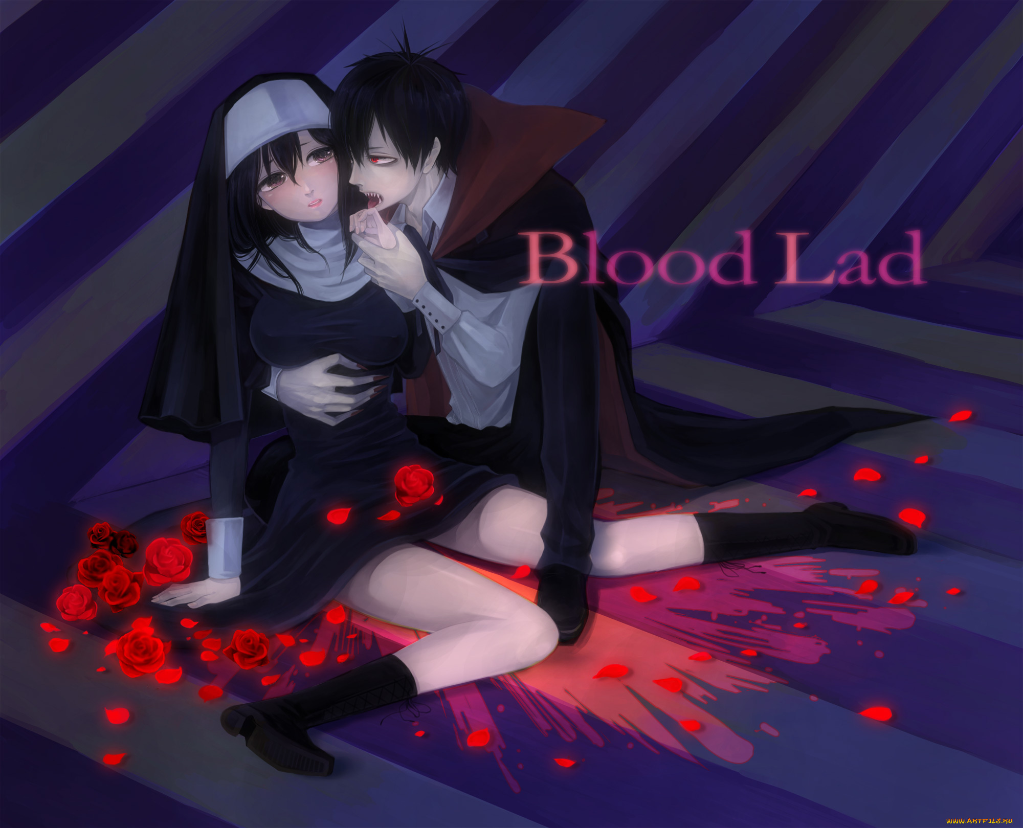 аниме, blood, lad, кровавый, парень, стаз