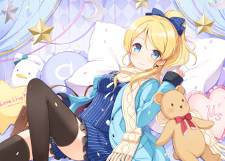 Картинка аниме love+live +school+idol+project фон взгляд девушка