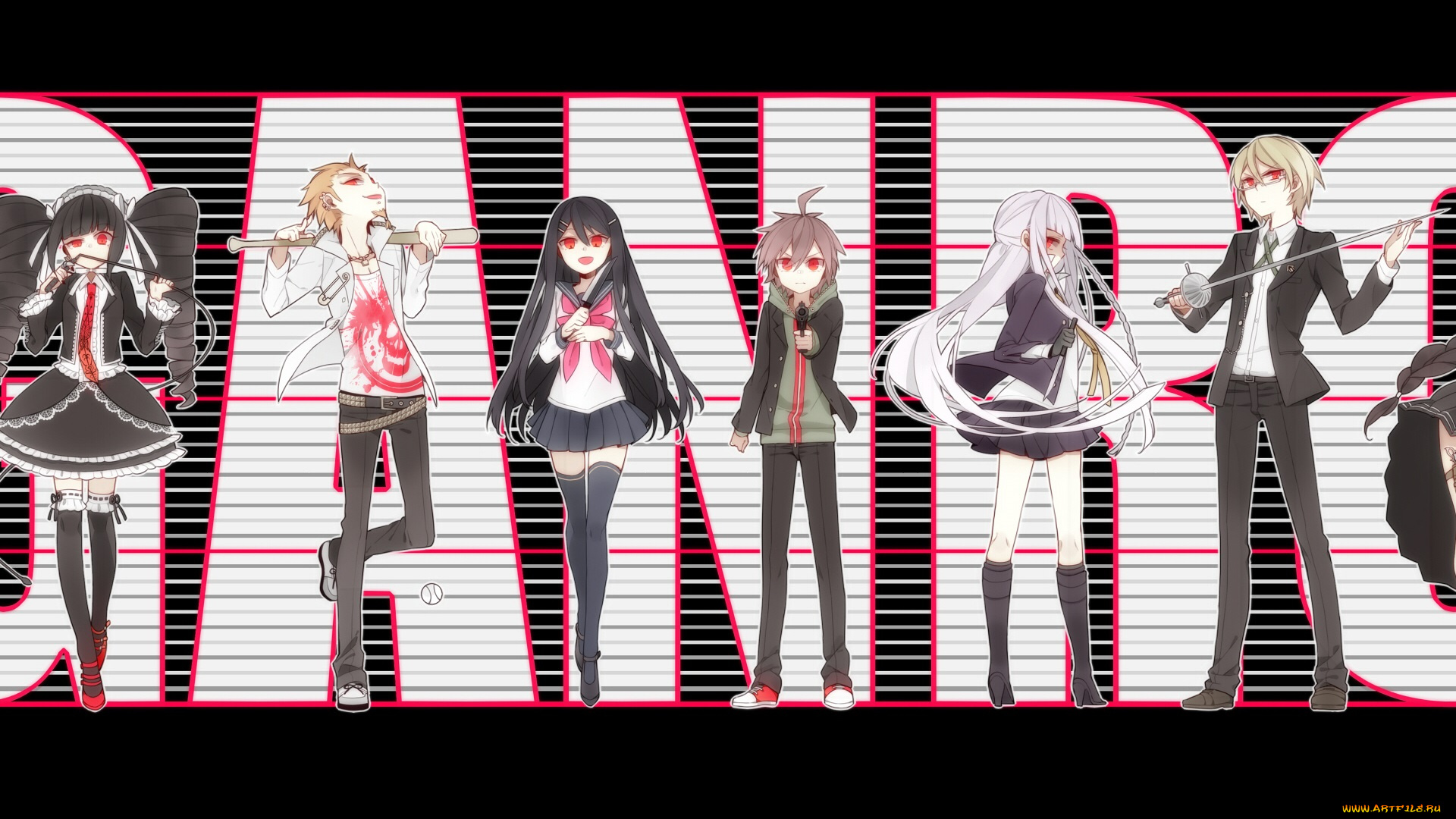 аниме, danganronpa, персонажи