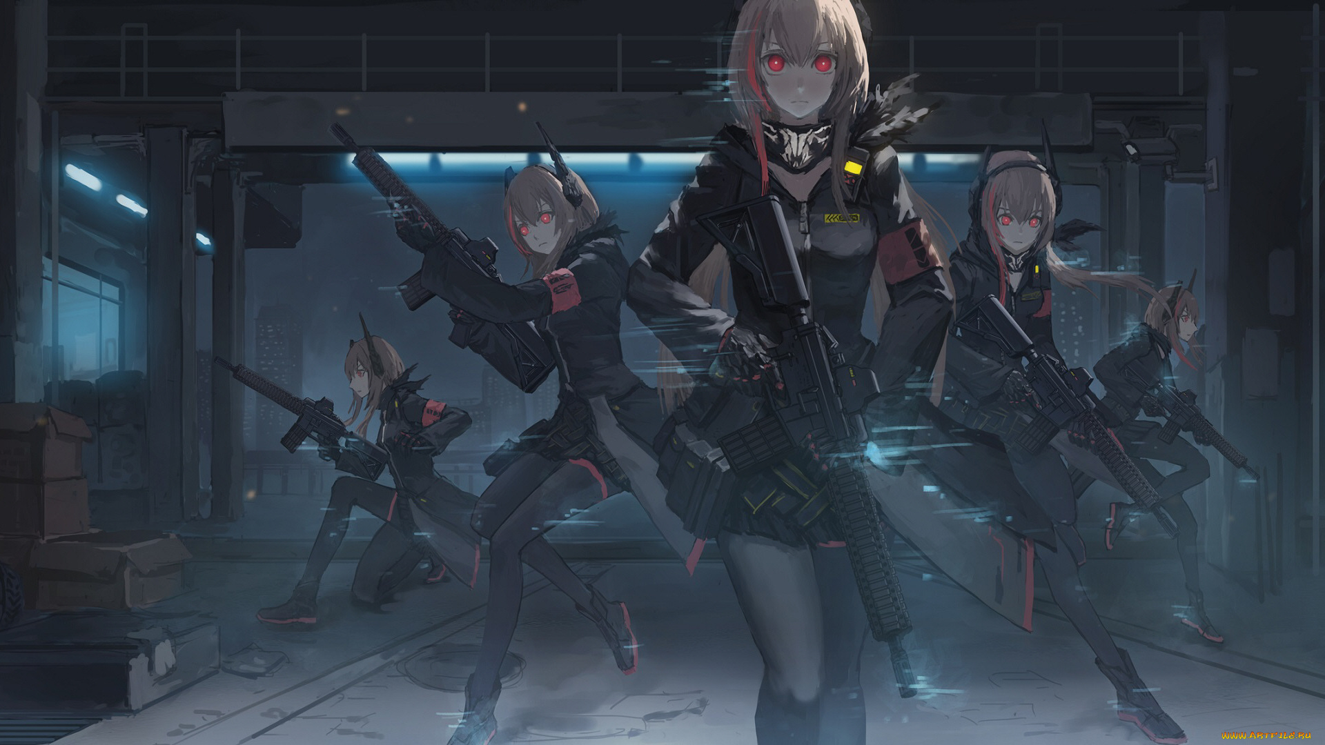 аниме, girls, frontline, девушки