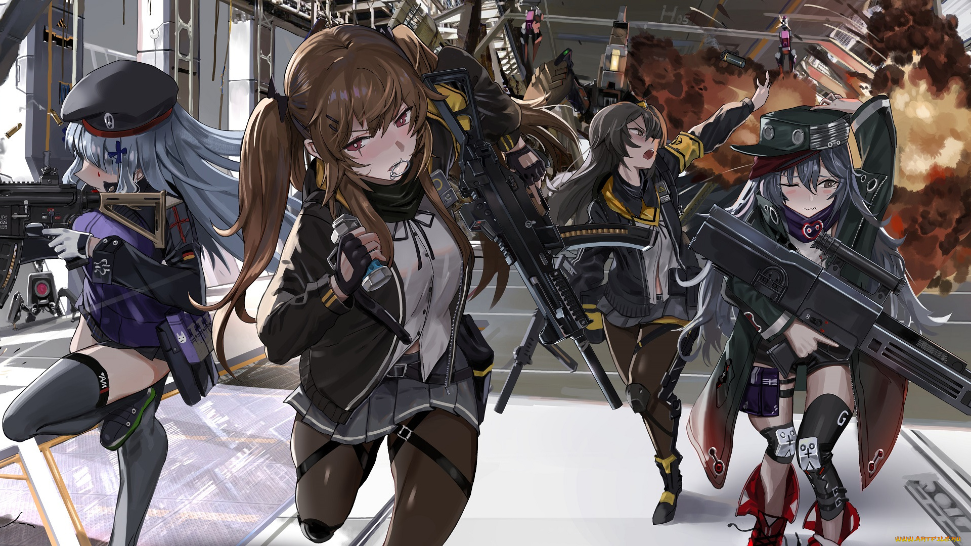 аниме, girls, frontline, девушки