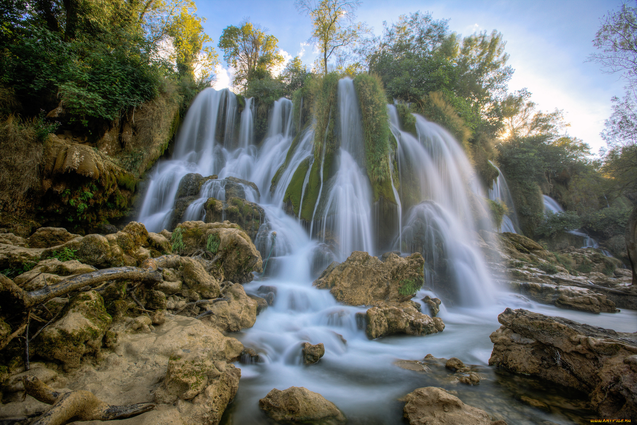 природа, водопады, простор