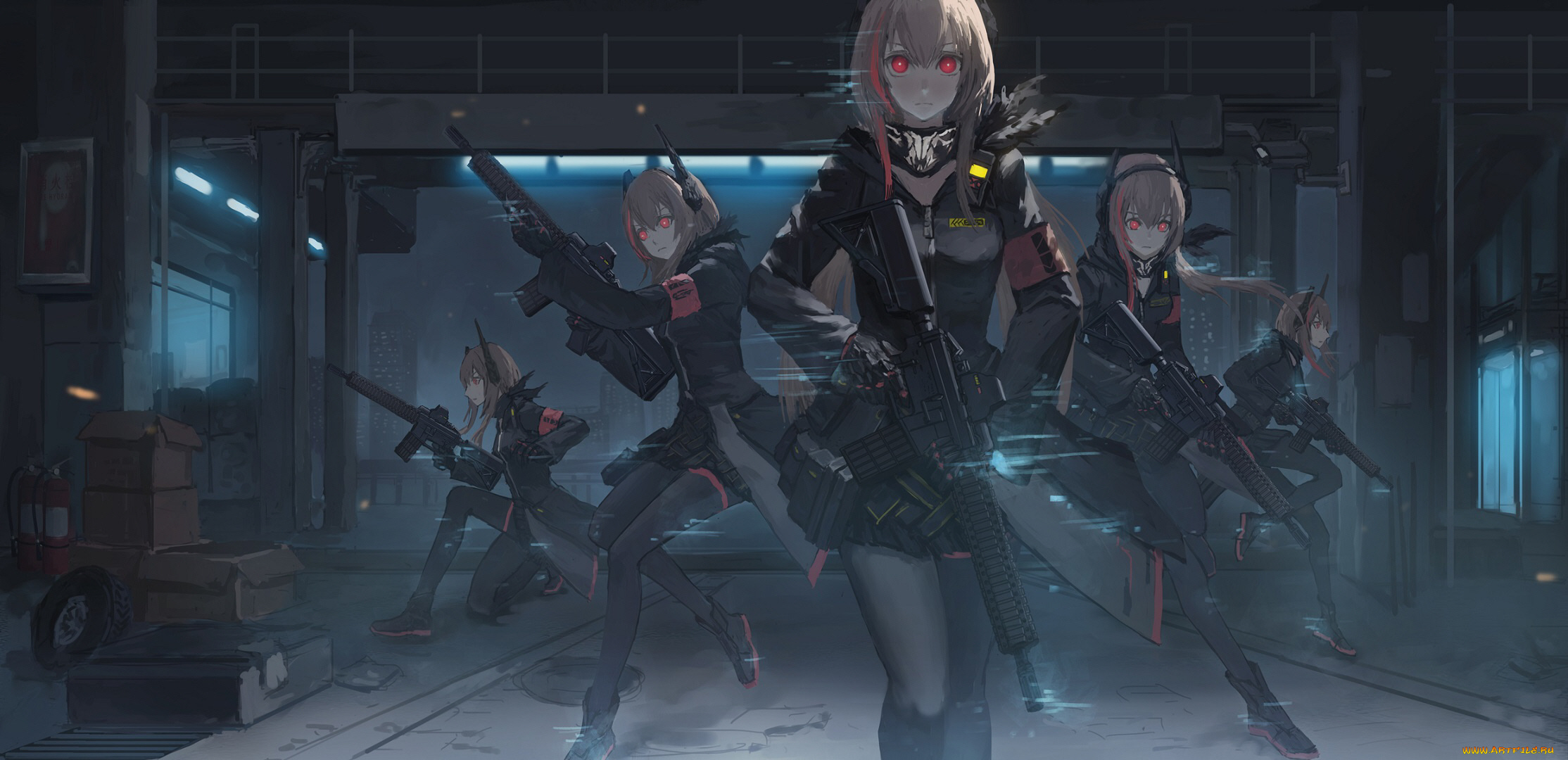 аниме, girls, frontline, девушки