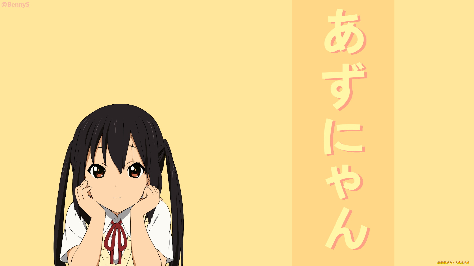 аниме, k-on, azusa, nakano