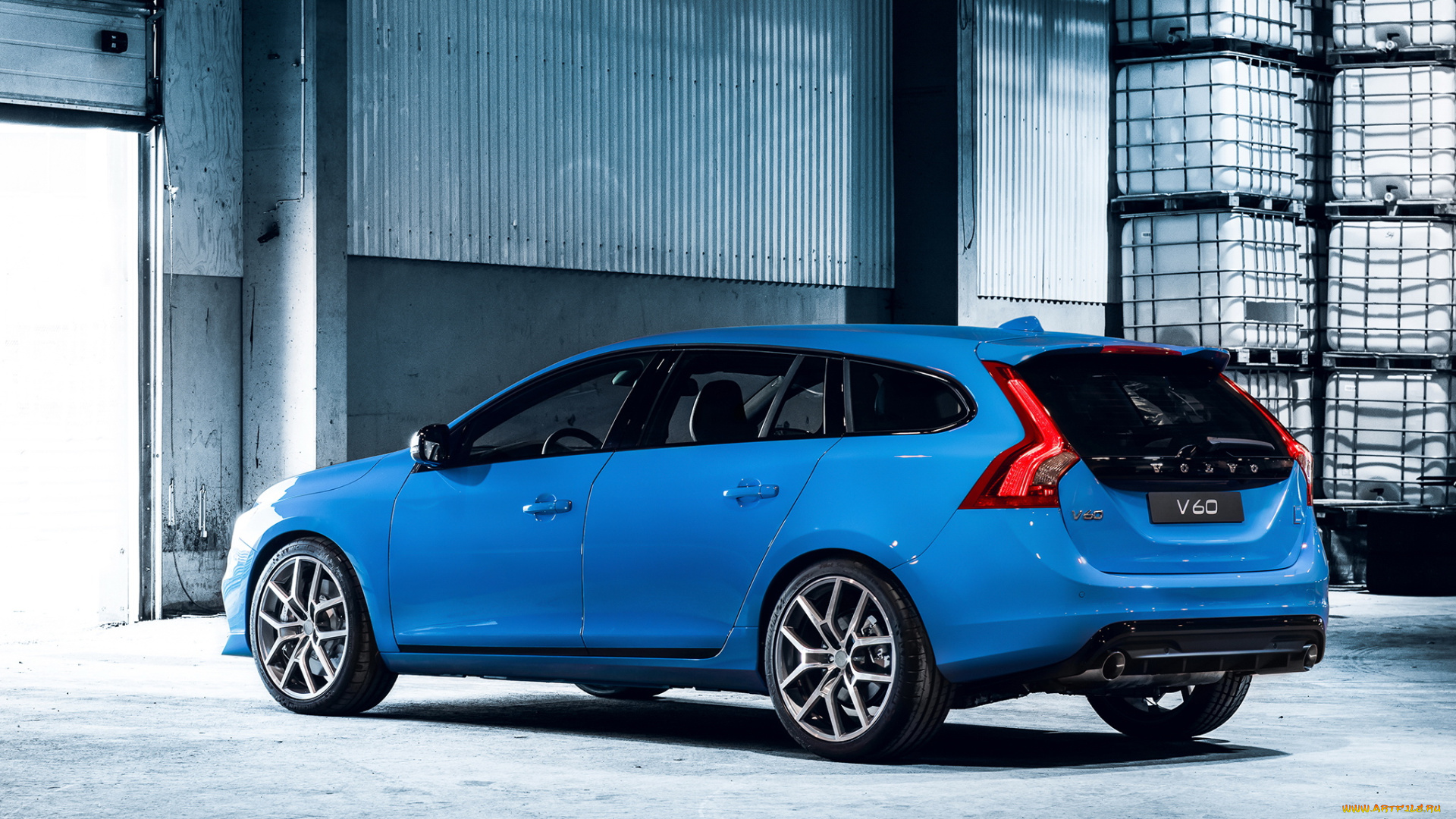 автомобили, volvo, polestar, 2014г, синий, v60