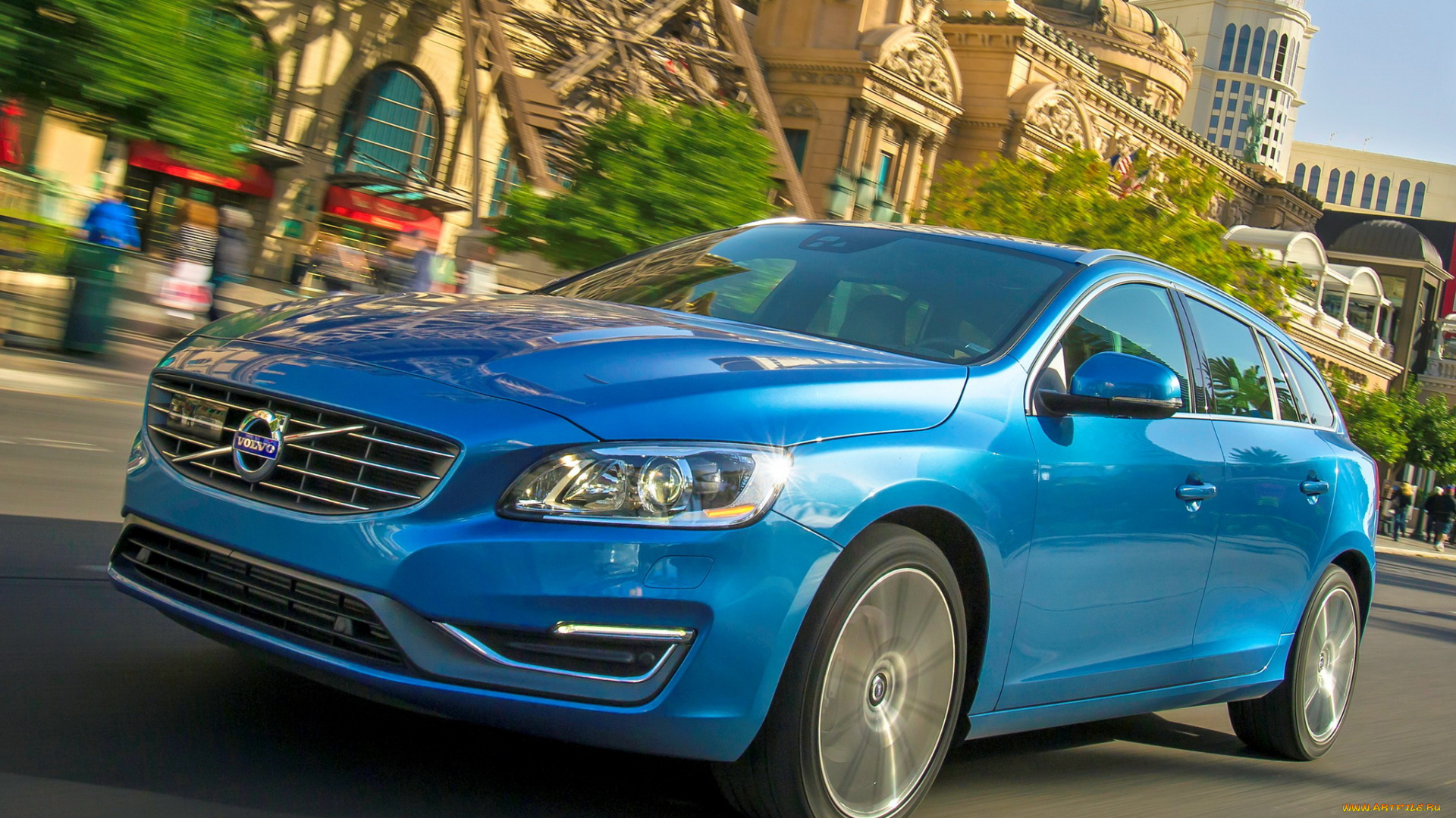 автомобили, volvo, v60, t5, синий, 2014г, us-spec