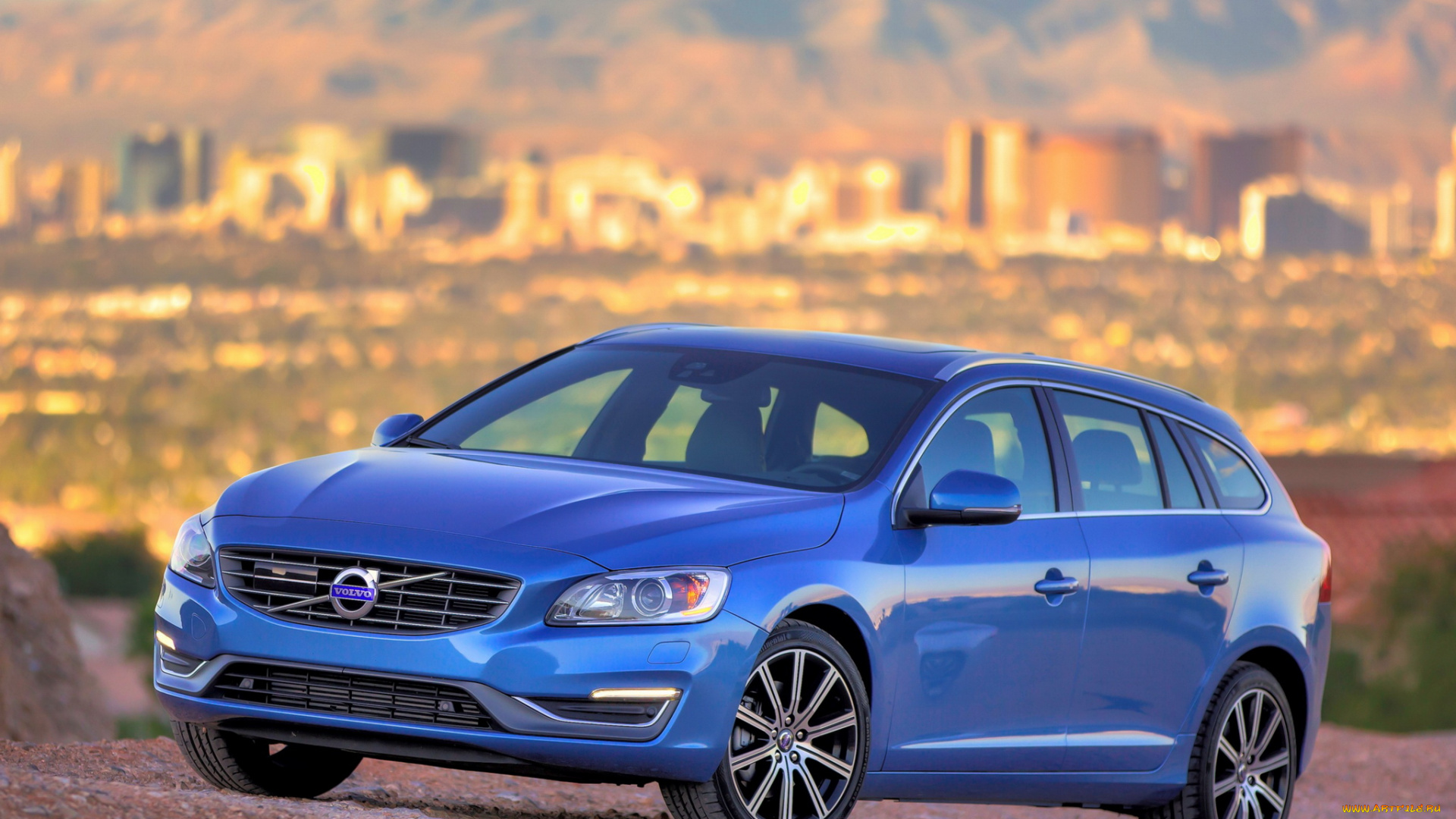 автомобили, volvo, v60, t5, синий, us-spec, 2014г