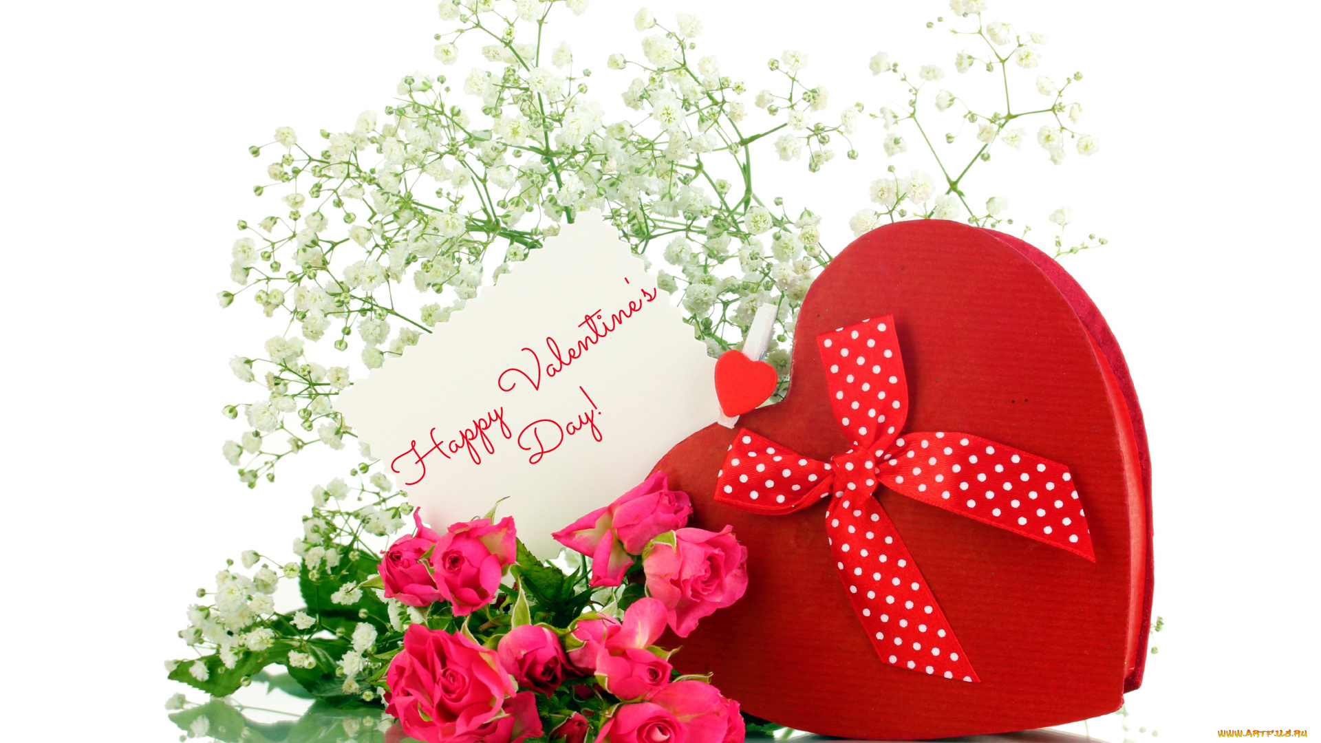 праздничные, день, святого, валентина, , сердечки, , любовь, коробка, пожелание, розы, записка, лента