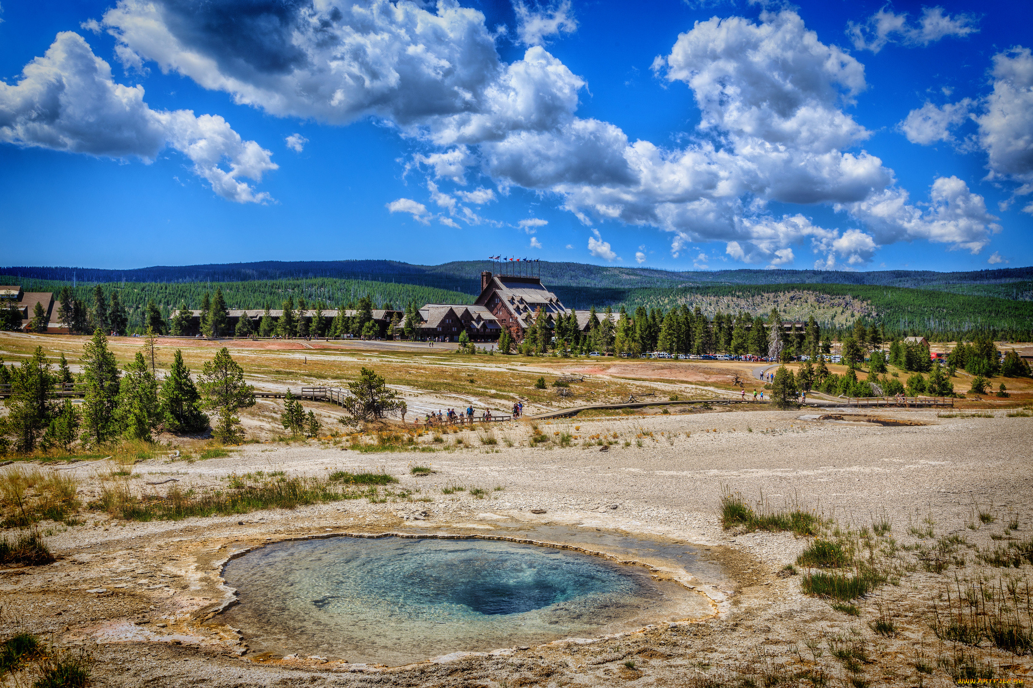 yellowstone, national, park, природа, пейзажи, национальный, кратер, гейзер, парк