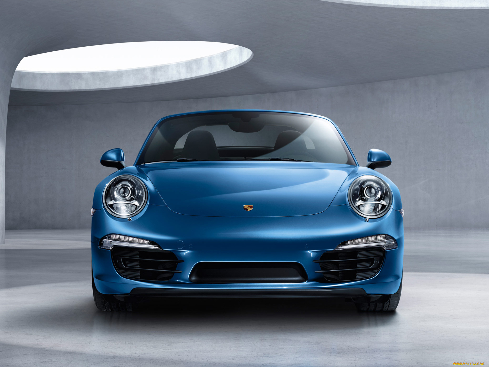 автомобили, porsche, targa, 4, 911, синий, 991, 2014