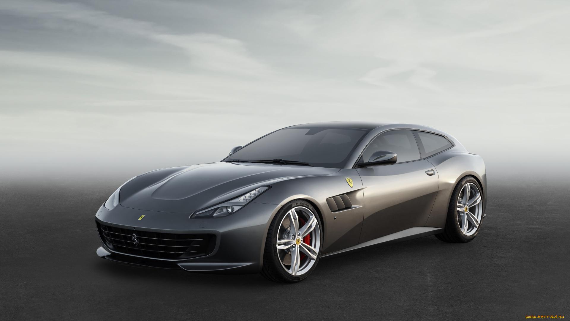 автомобили, ferrari, темный, 2016г, gtc4lusso