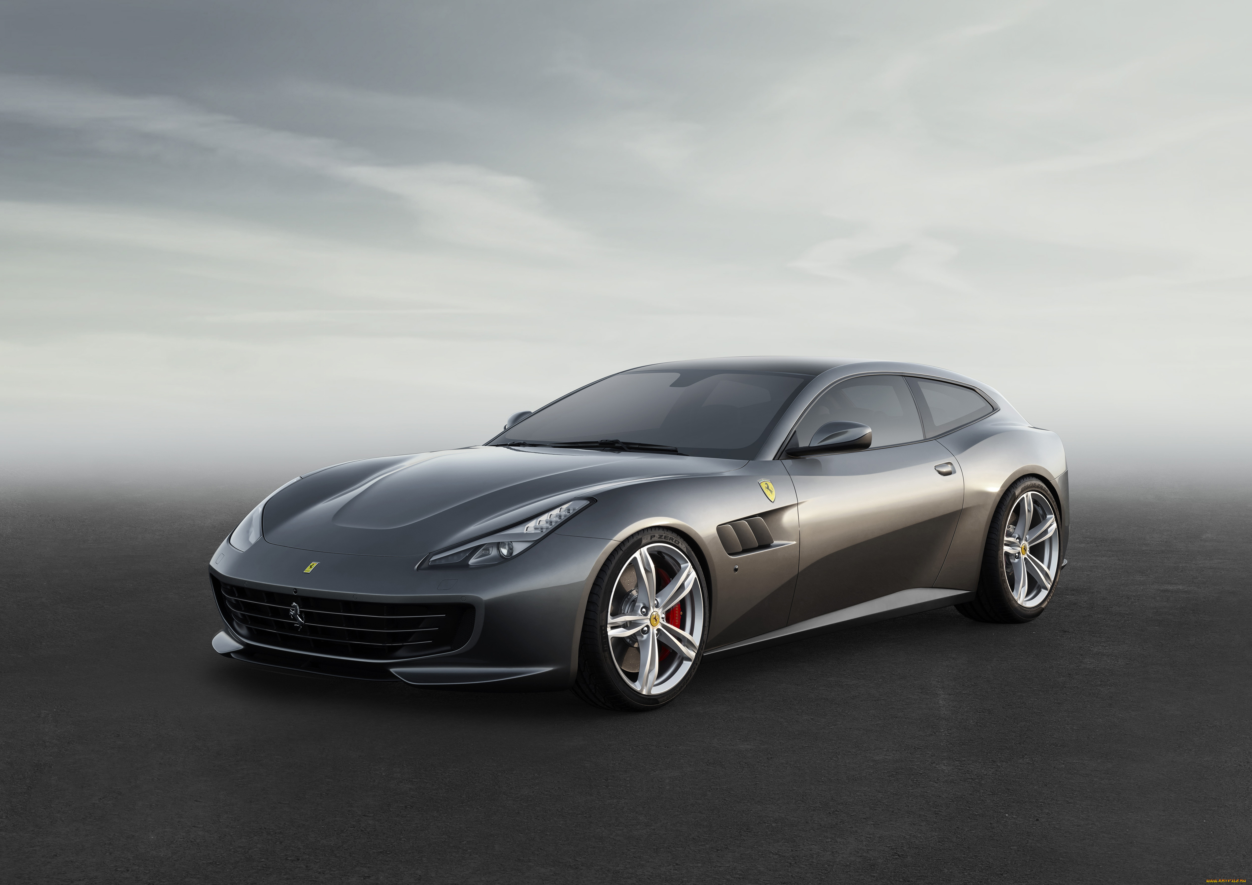 автомобили, ferrari, темный, 2016г, gtc4lusso