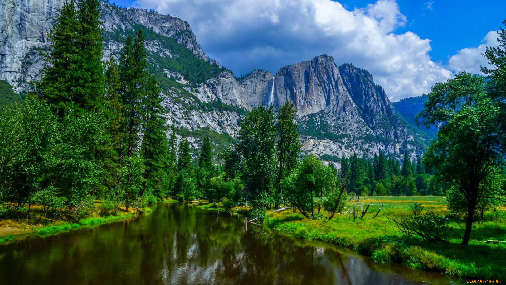 природа, реки, озера, yosemite, national, park, йосемитский, национальный, парк