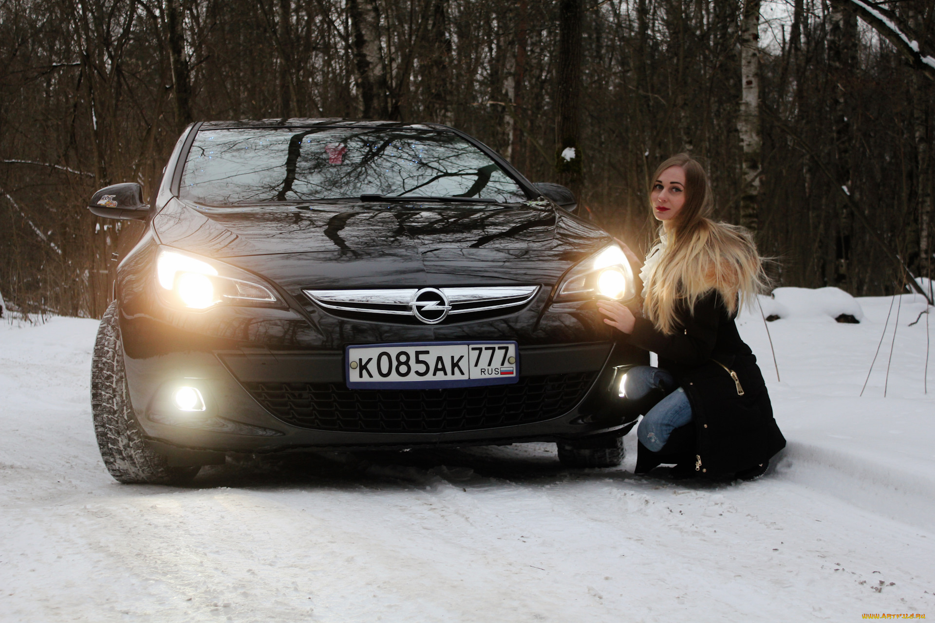 автомобили, -авто, с, девушками, opel, astra