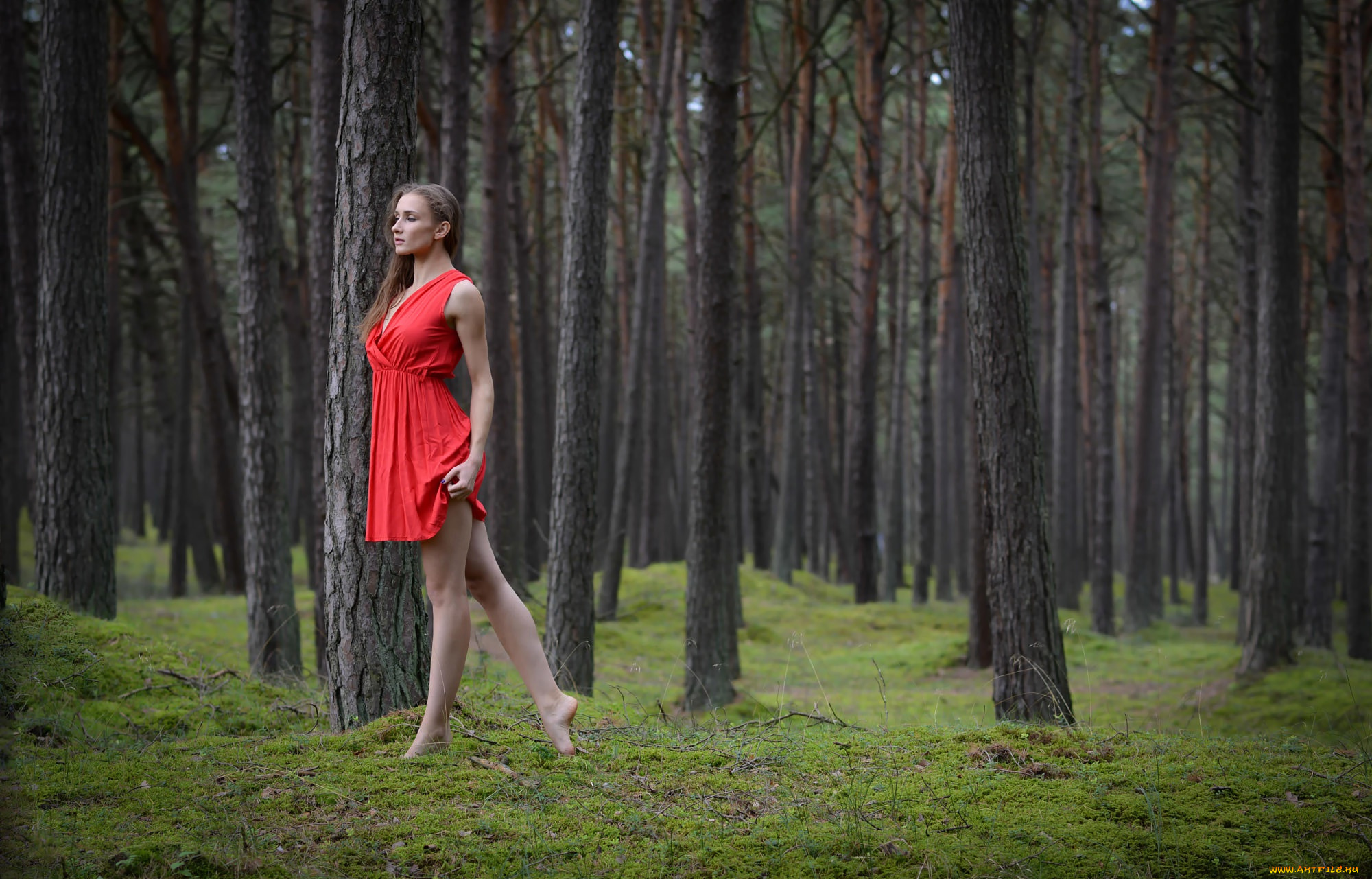Юные девушки на природе. Девочка в лесу. Фотосессия в лесу. Фотосессия в лесу в платье.