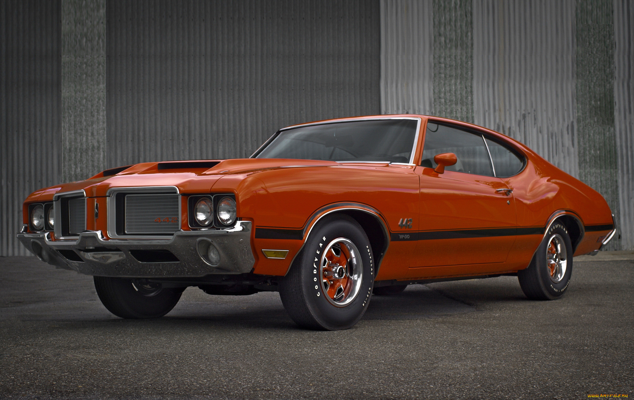 oldsmobile, cutlass, 442, w-30, hardtop, coupe, 1972, автомобили, oldsmobile, 1972, coupe, hardtop, 442, w-30, cutlass