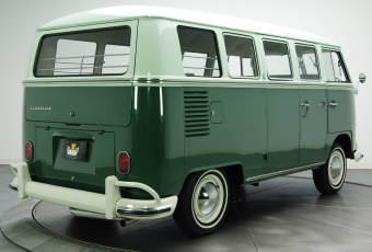 обоя volkswagen t1 deluxe bus 1964, автомобили, volkswagen, t1, 1964, bus, deluxe