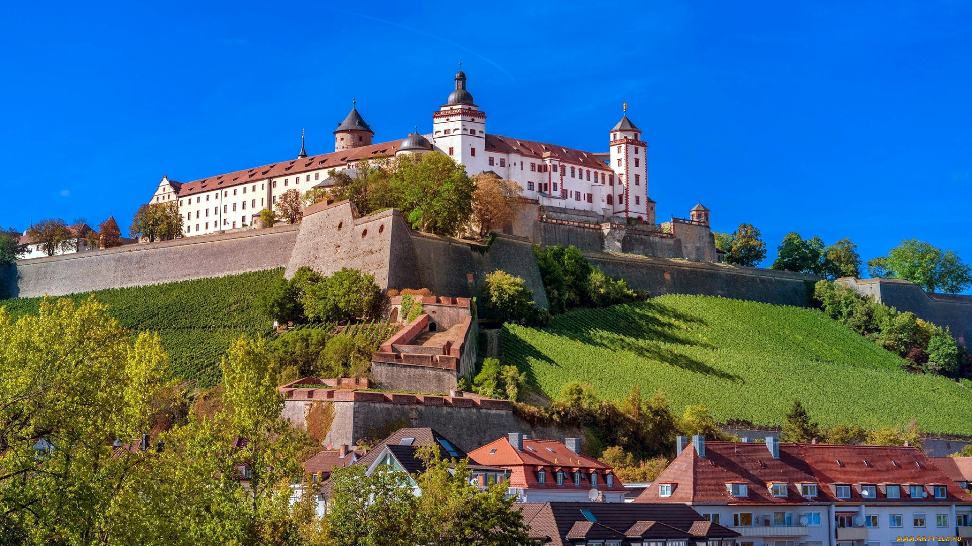 marienberg, fortress, germany, города, -, дворцы, , замки, , крепости, marienberg, fortress