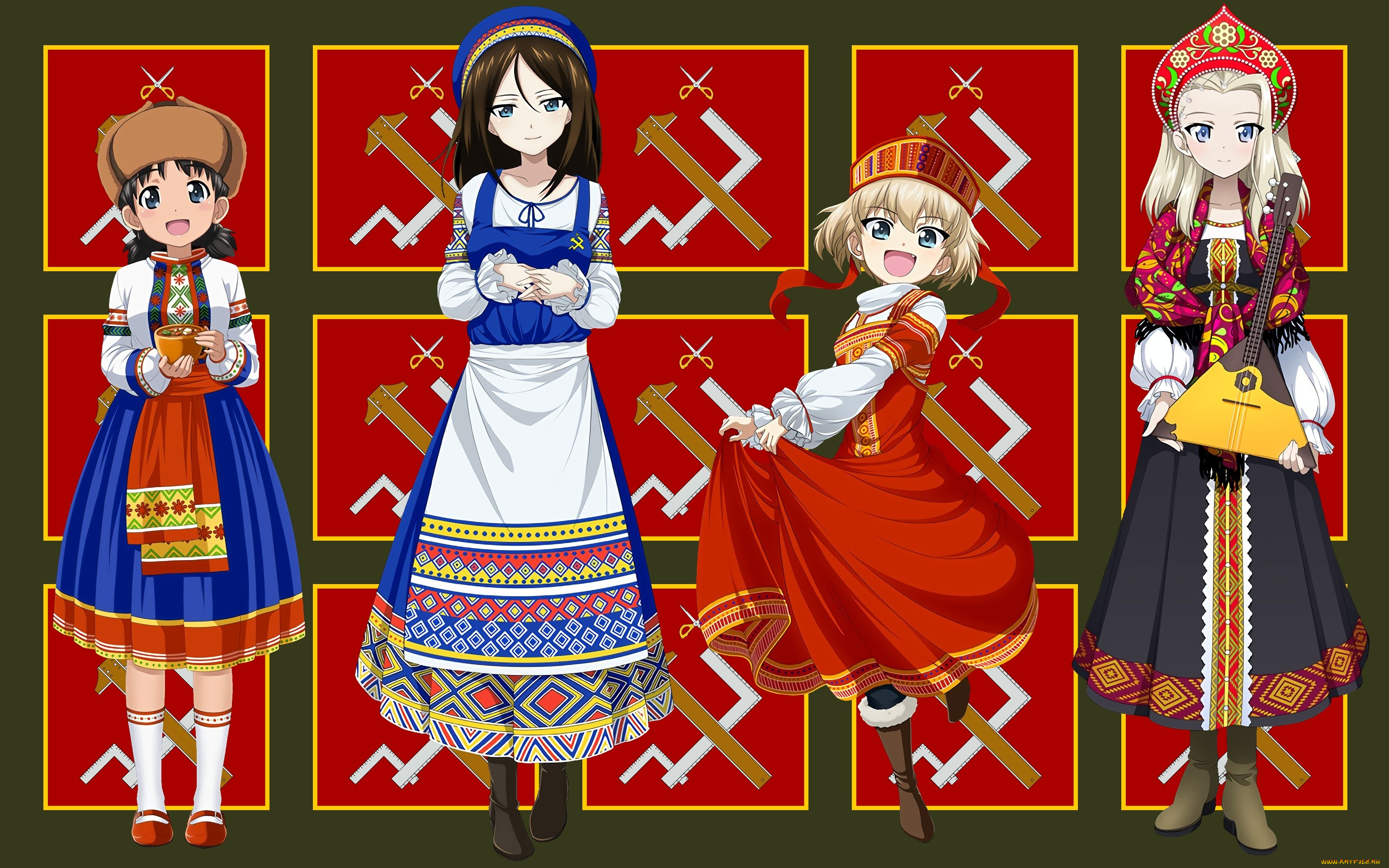 аниме, girls, und, panzer, girls, und, panzer