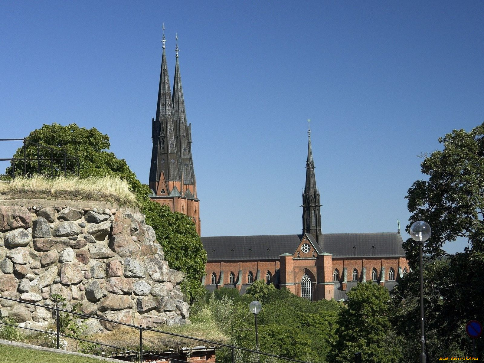 uppsala, sweden, города, католические, соборы, костелы, аббатства