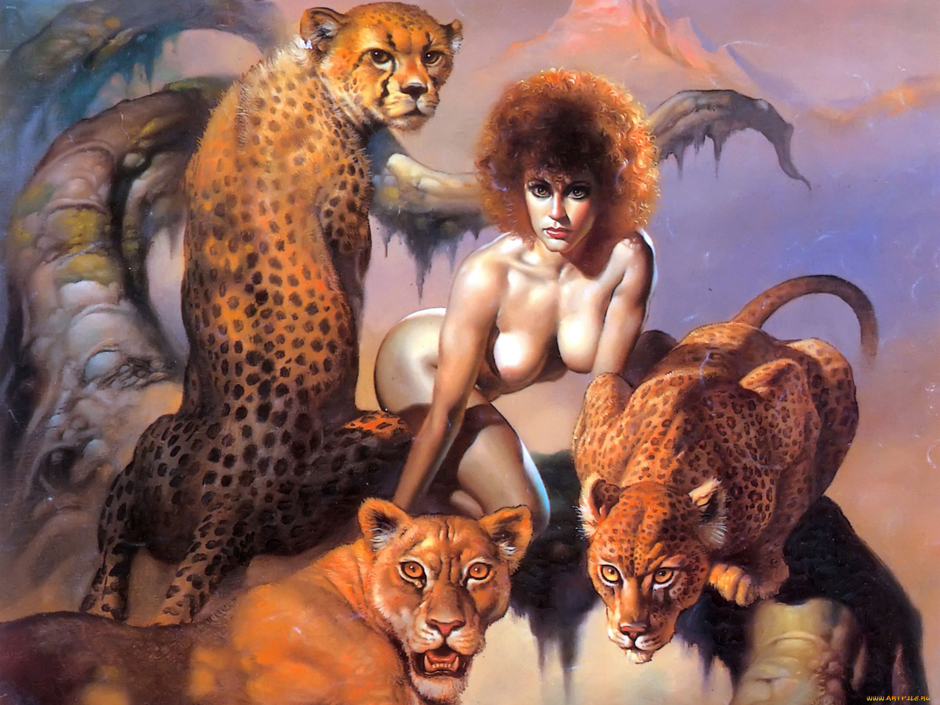 boris, vallejo, фэнтези, красавицы, чудовища