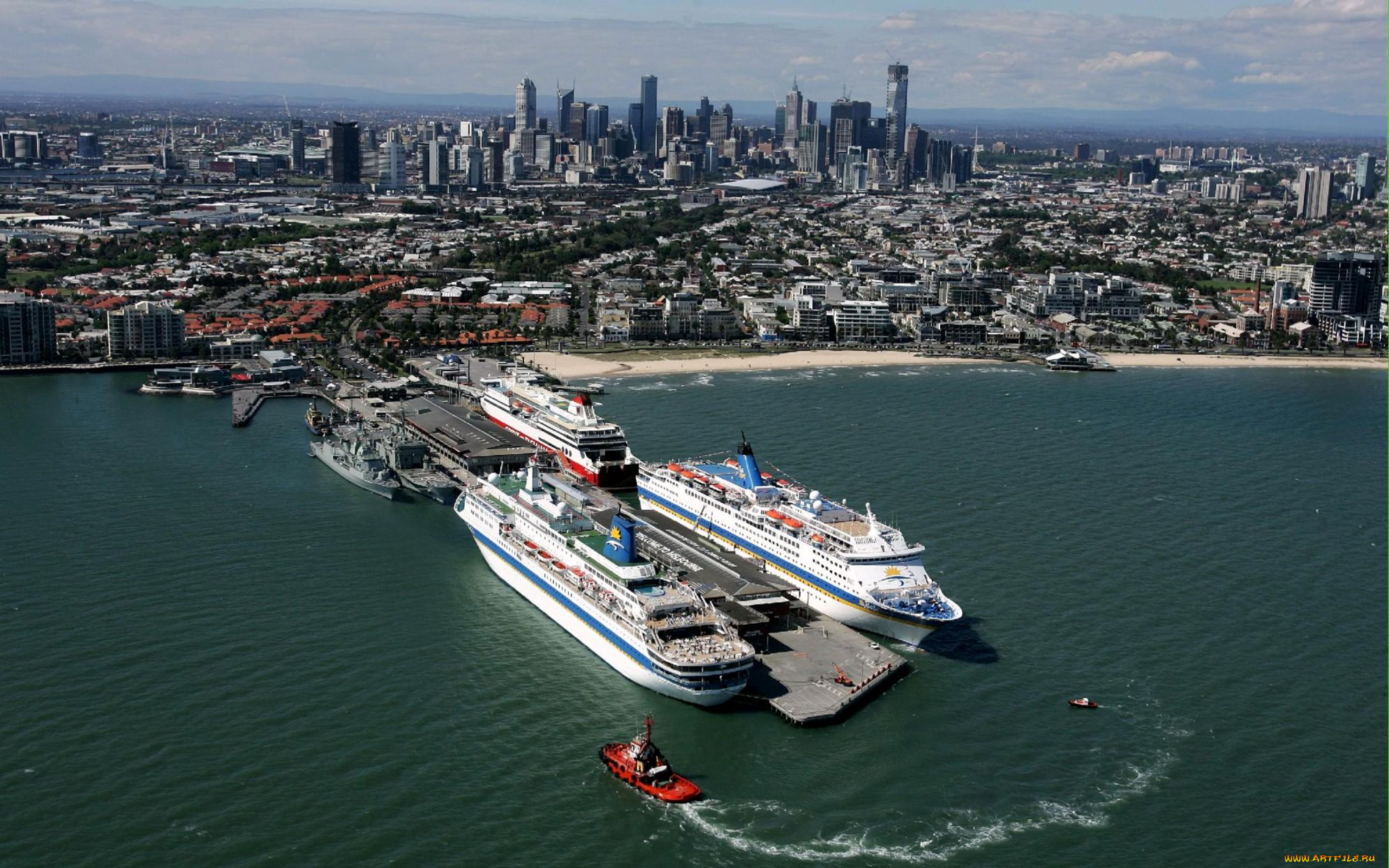 мельбурн, австралия0, корабли, порты, причалы, лайнеры, порт, город