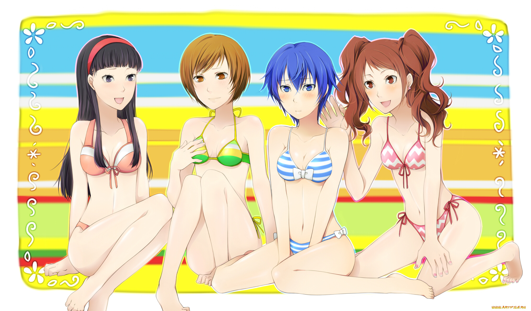 аниме, persona, kujikawa, rise, satonaka, chie, amagi, yukiko, 4, shirogane, naoto