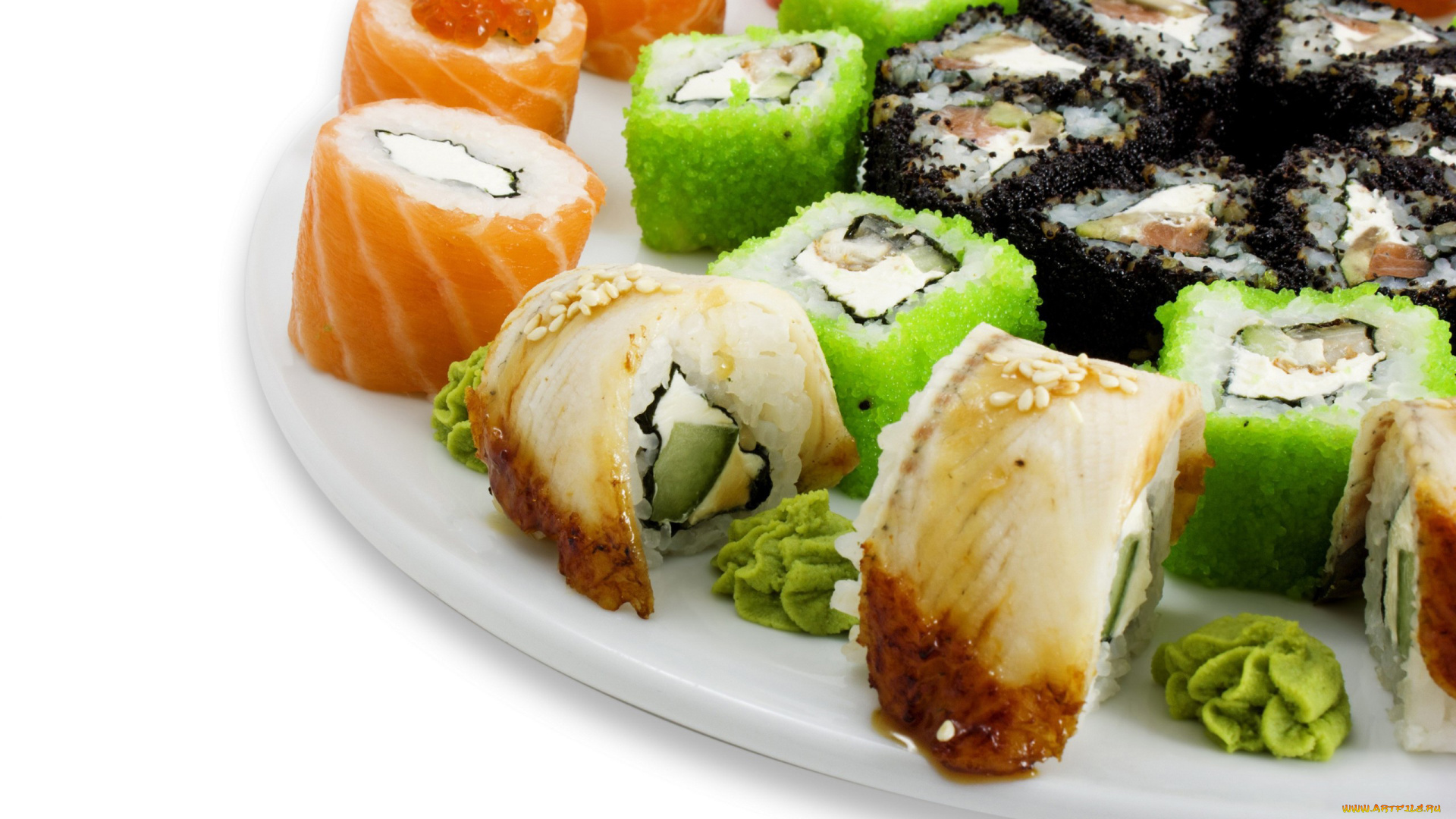еда, рыба, морепродукты, суши, роллы, блюдо