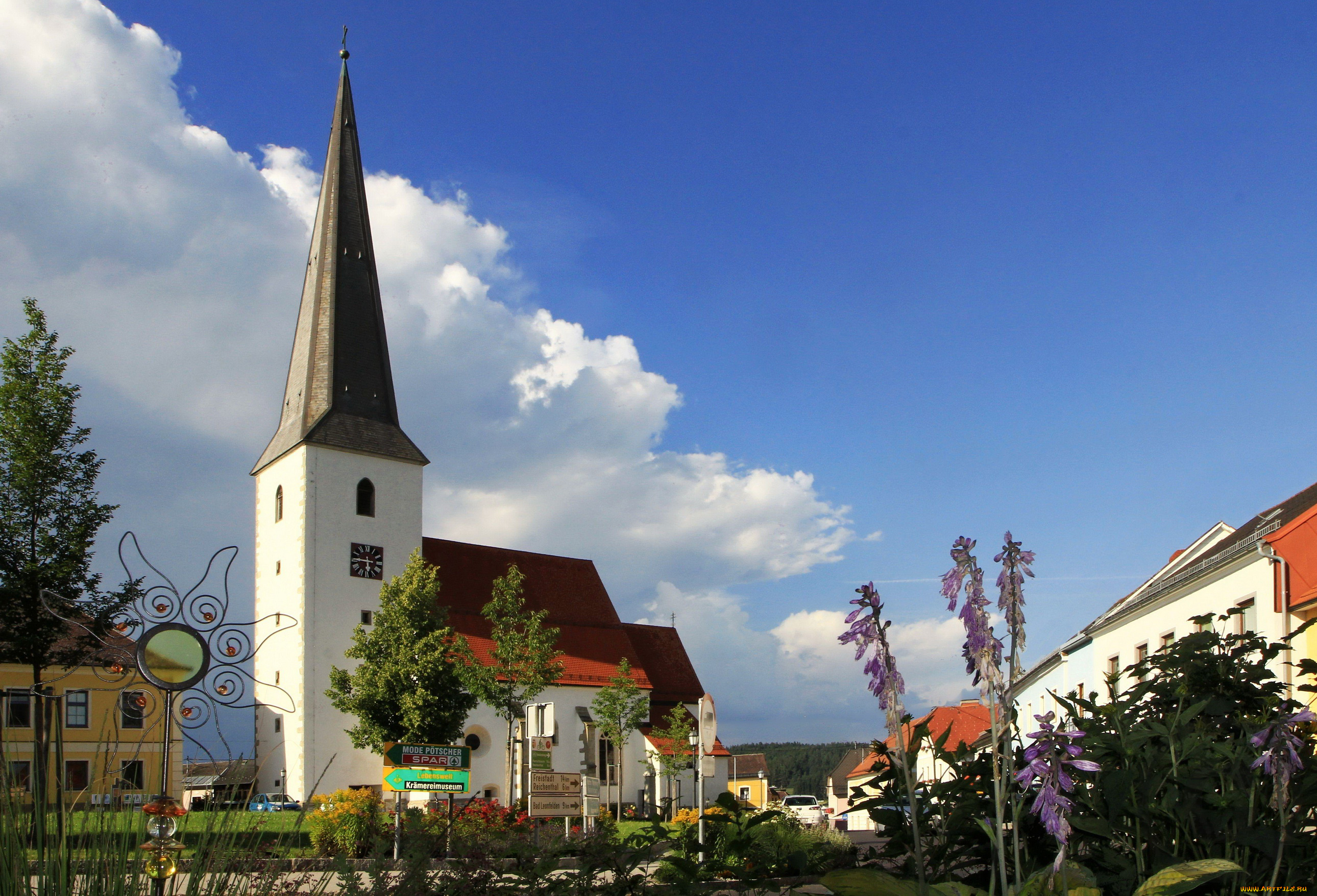 австрия, schenkenfelden, города, -, католические, соборы, , костелы, , аббатства, austria, австрия, дома, кирха, schenkenfelden