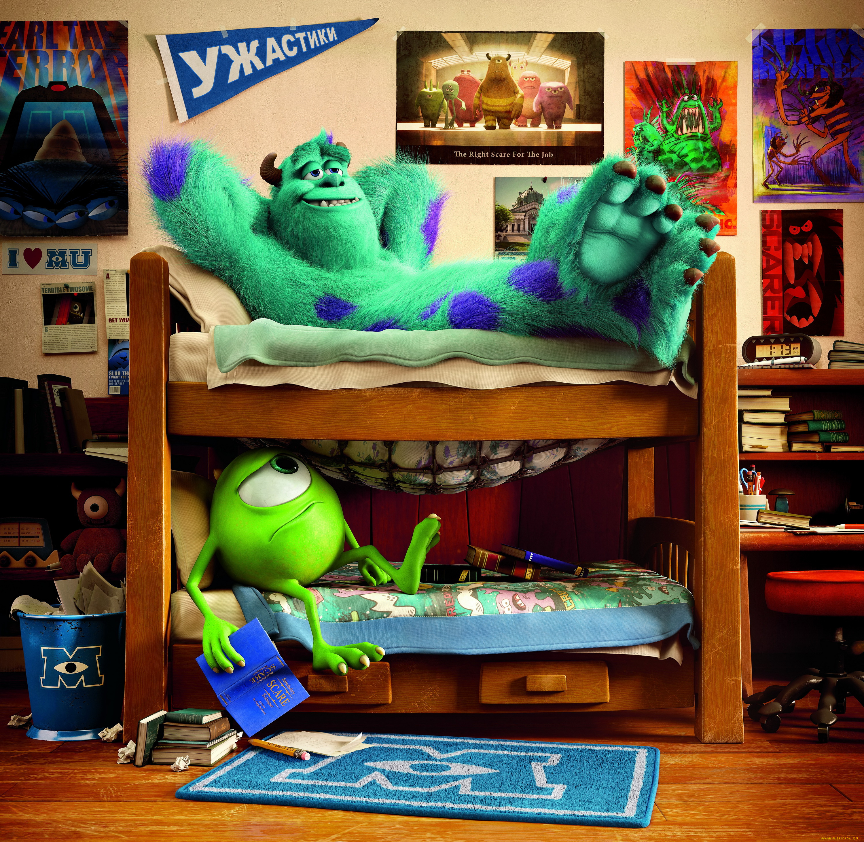 monsters, university, мультфильмы, корпорация, монстров, студенты, комната, академия, мультфильм, университет