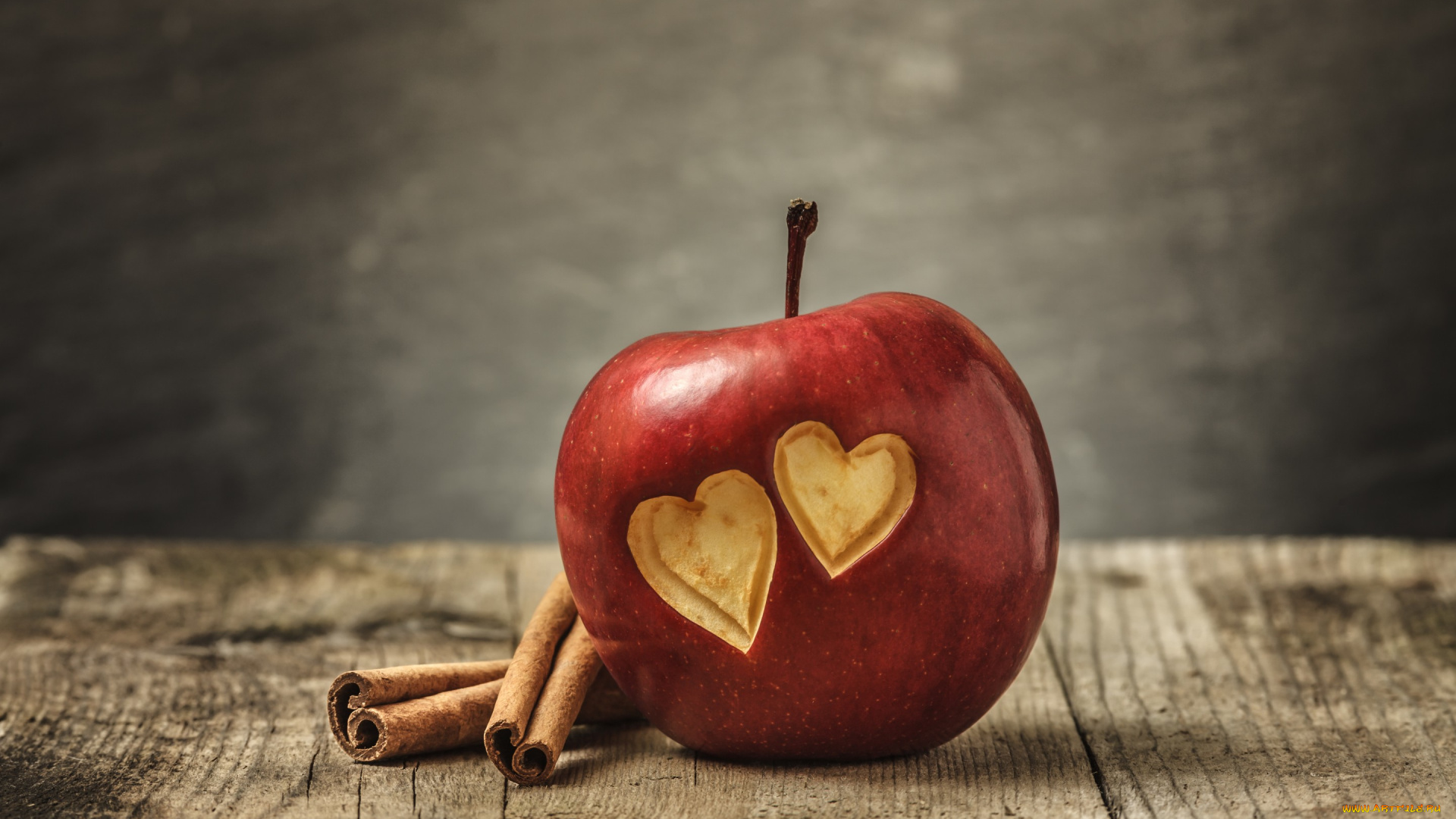 еда, Яблоки, любовь, apple, сердце, sweet, romantic, heart, love