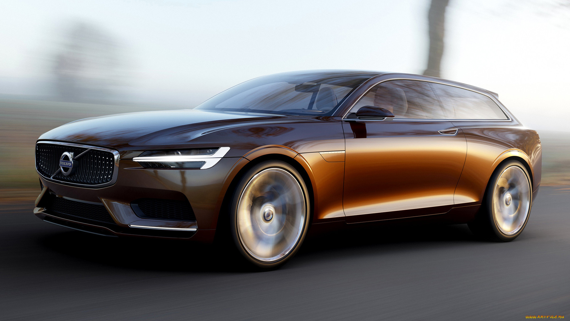 volvo, estate, concept, 2014, автомобили, volvo, дорога, car, 2014, estate, concept, движение