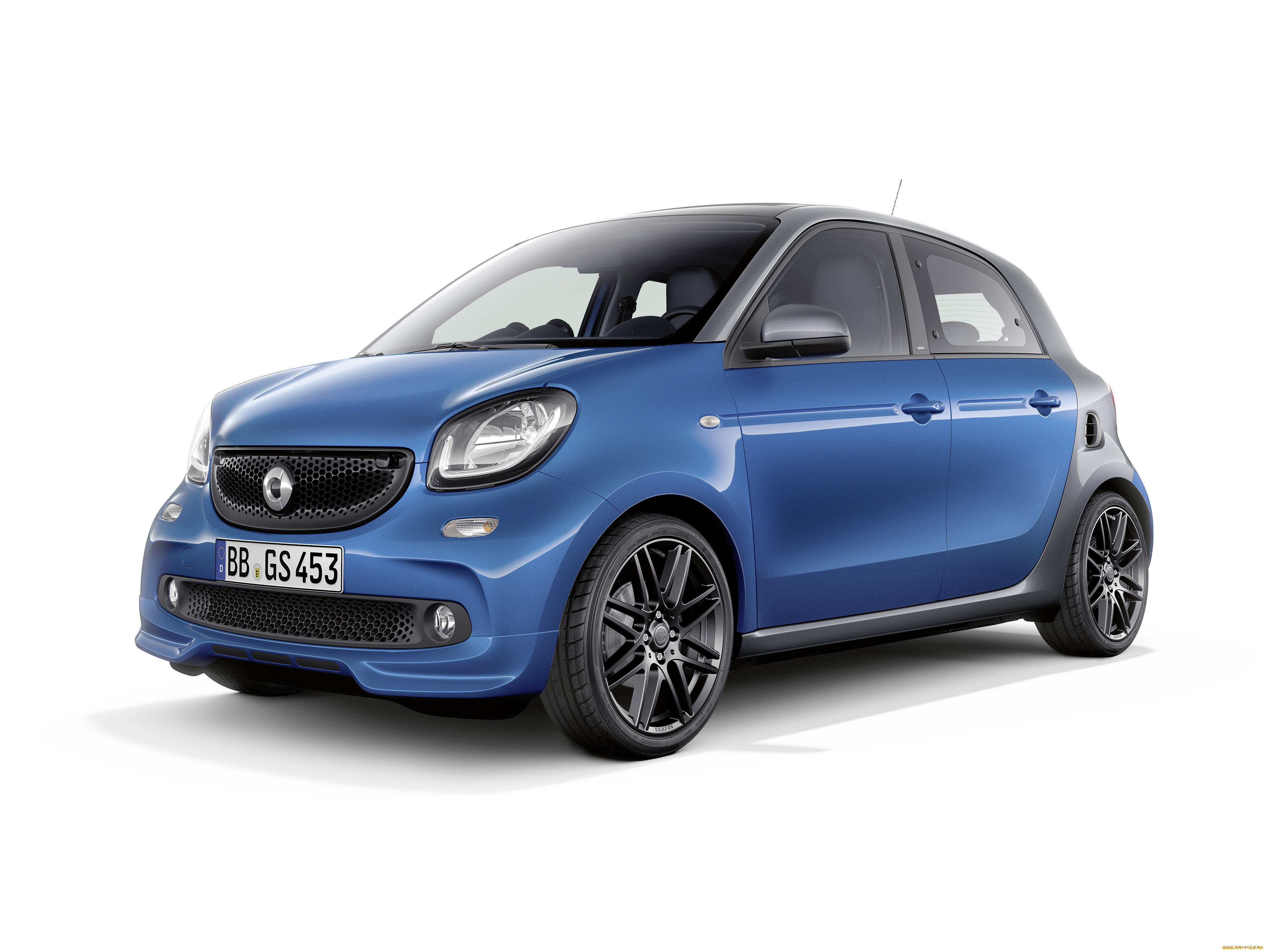 автомобили, smart, forfour, brabus, sportpaket, 2016г