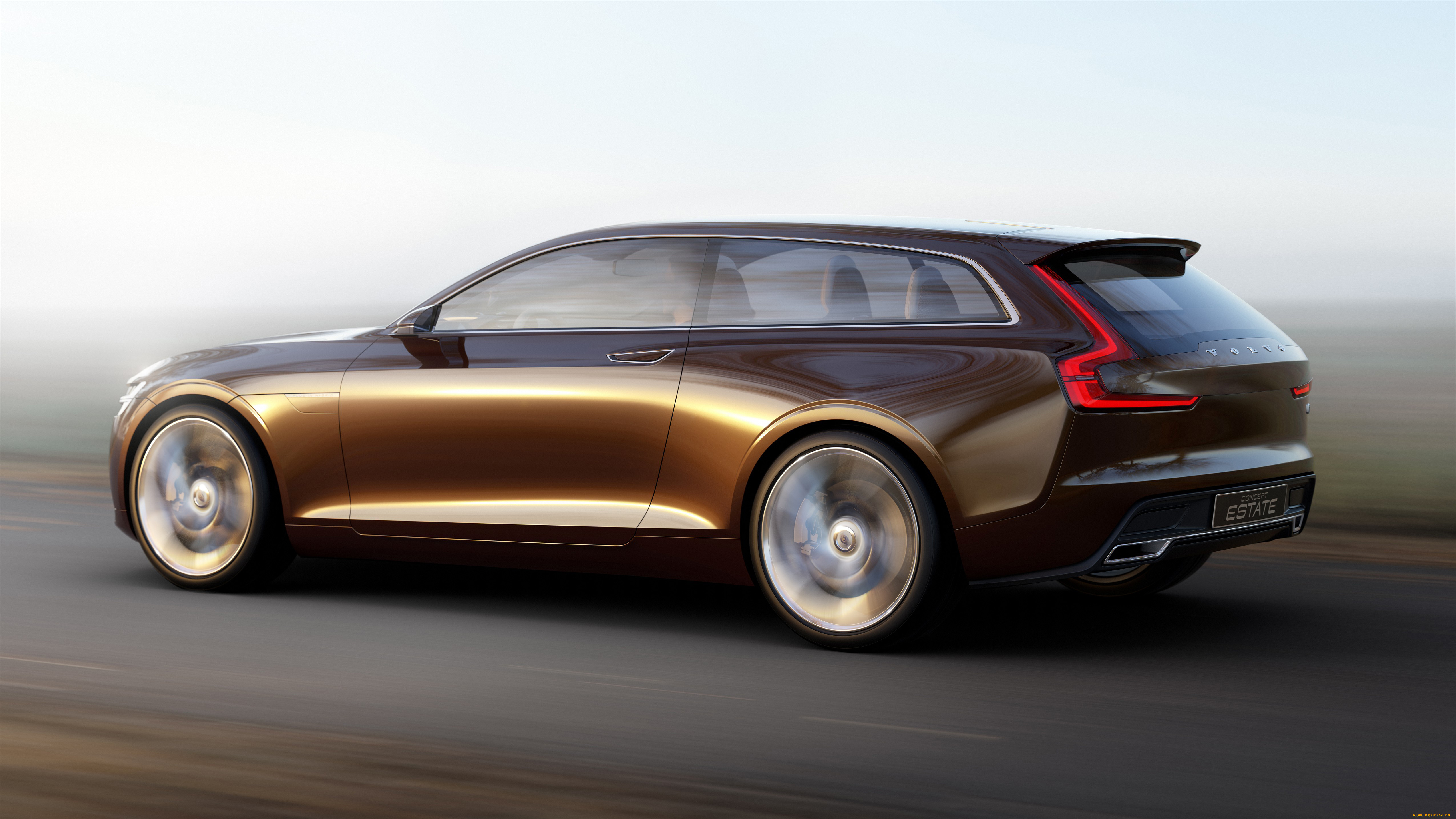 volvo, estate, concept, 2014, автомобили, volvo, 2014, concept, estate, дорога, движение, car