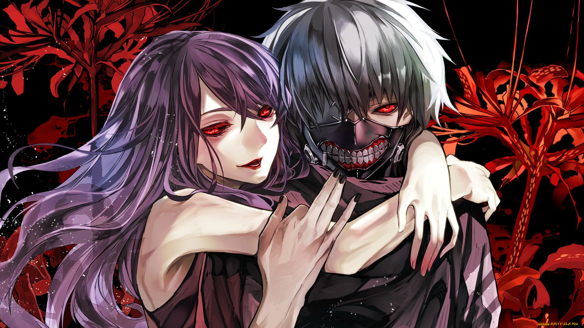 аниме, tokyo, ghoul, cannibal, rize, kamishiro, human, predator, ken, kanek