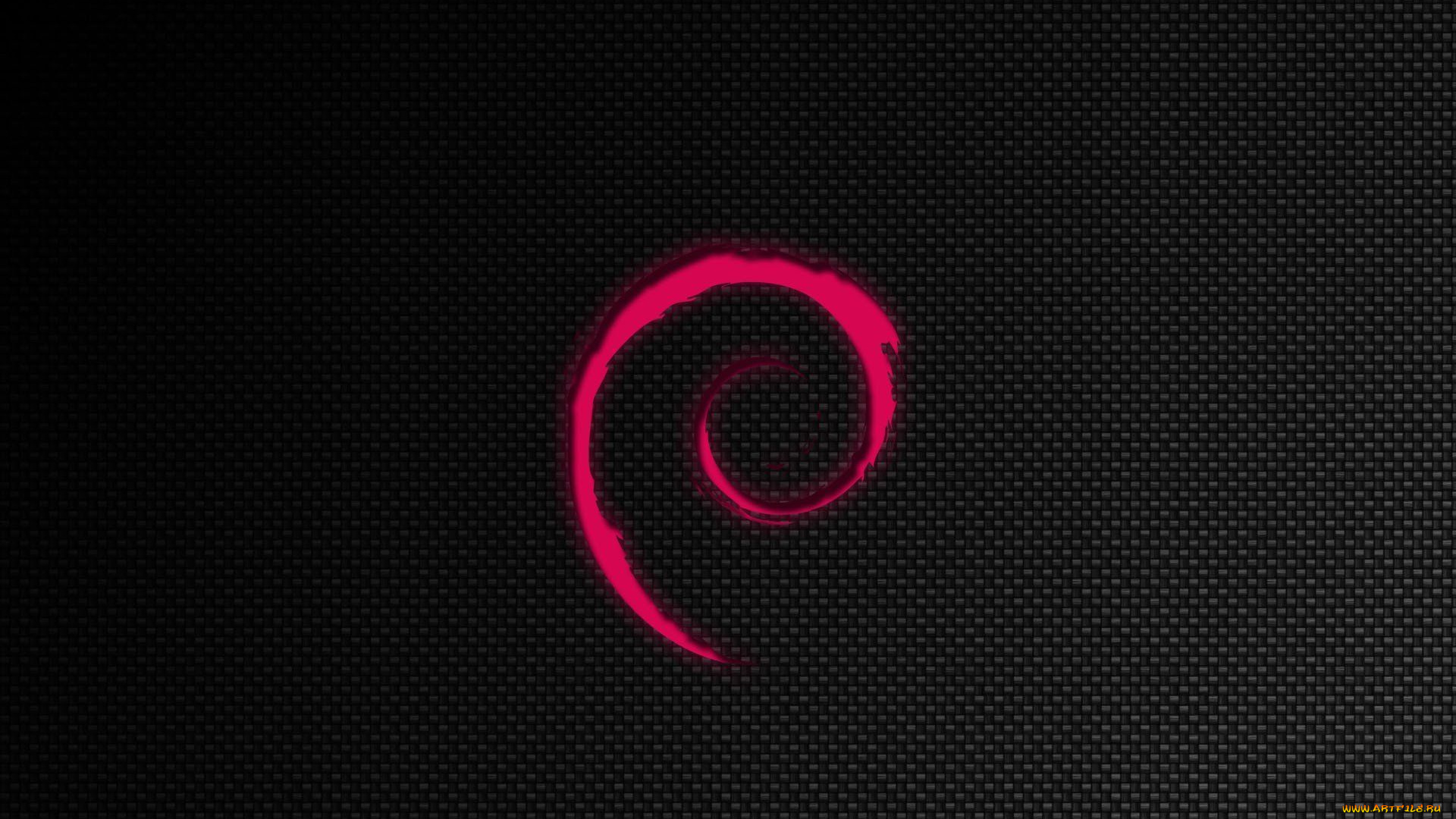 компьютеры, debian, фон, логотип