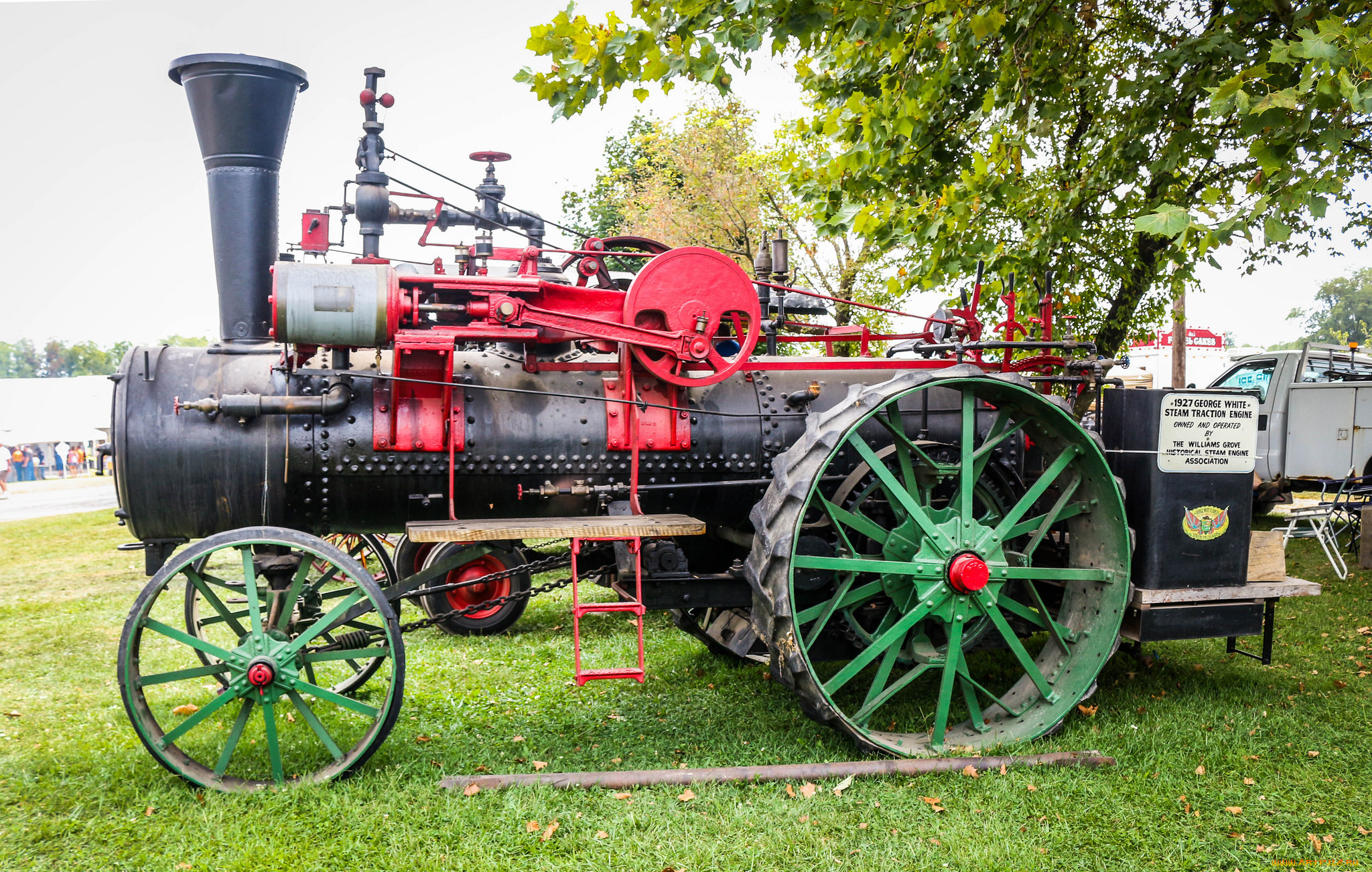 1927, george, white, steam, tractor, техника, тракторы, паровой, трактор