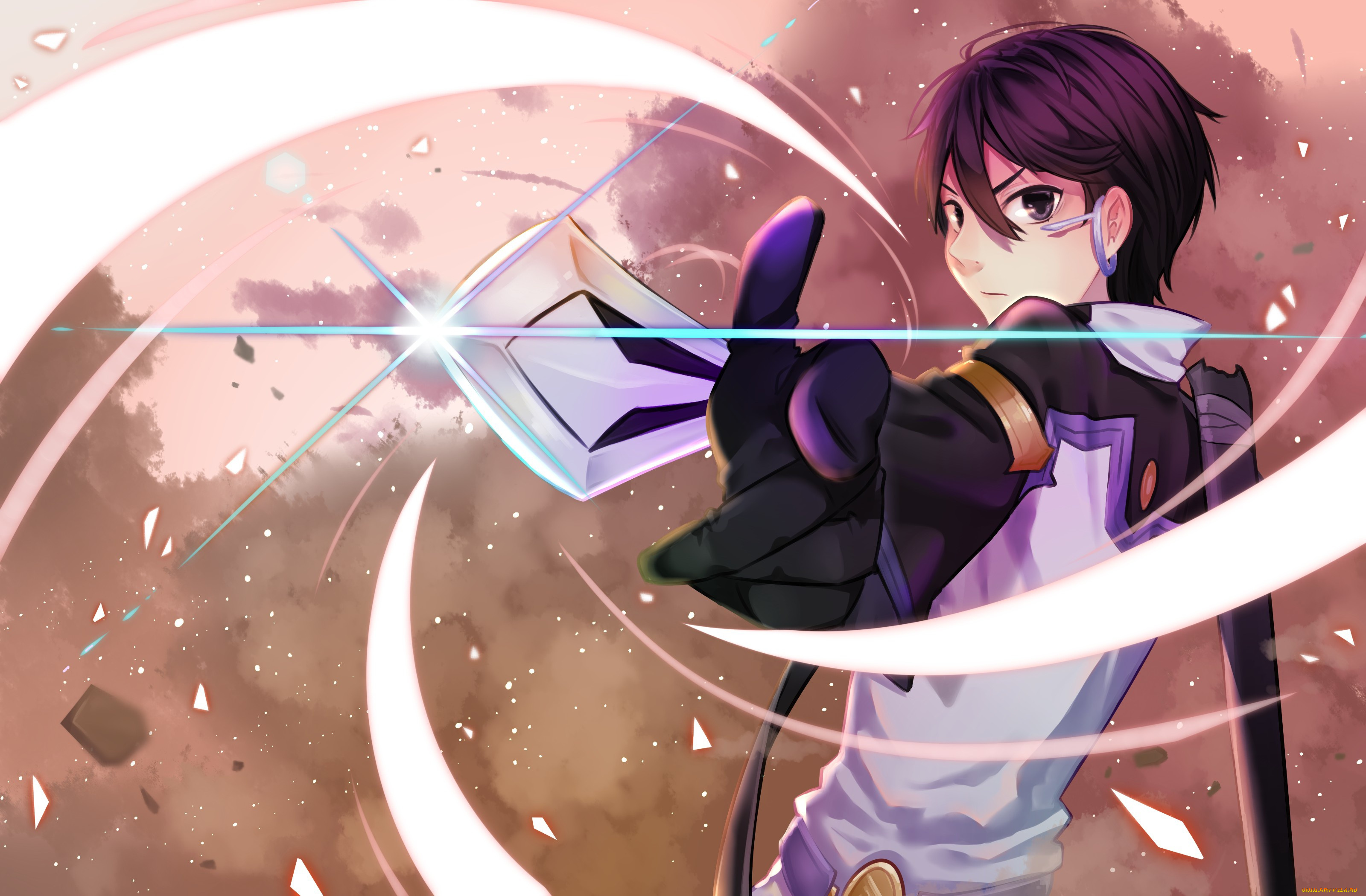 аниме, sword, art, online, kirito